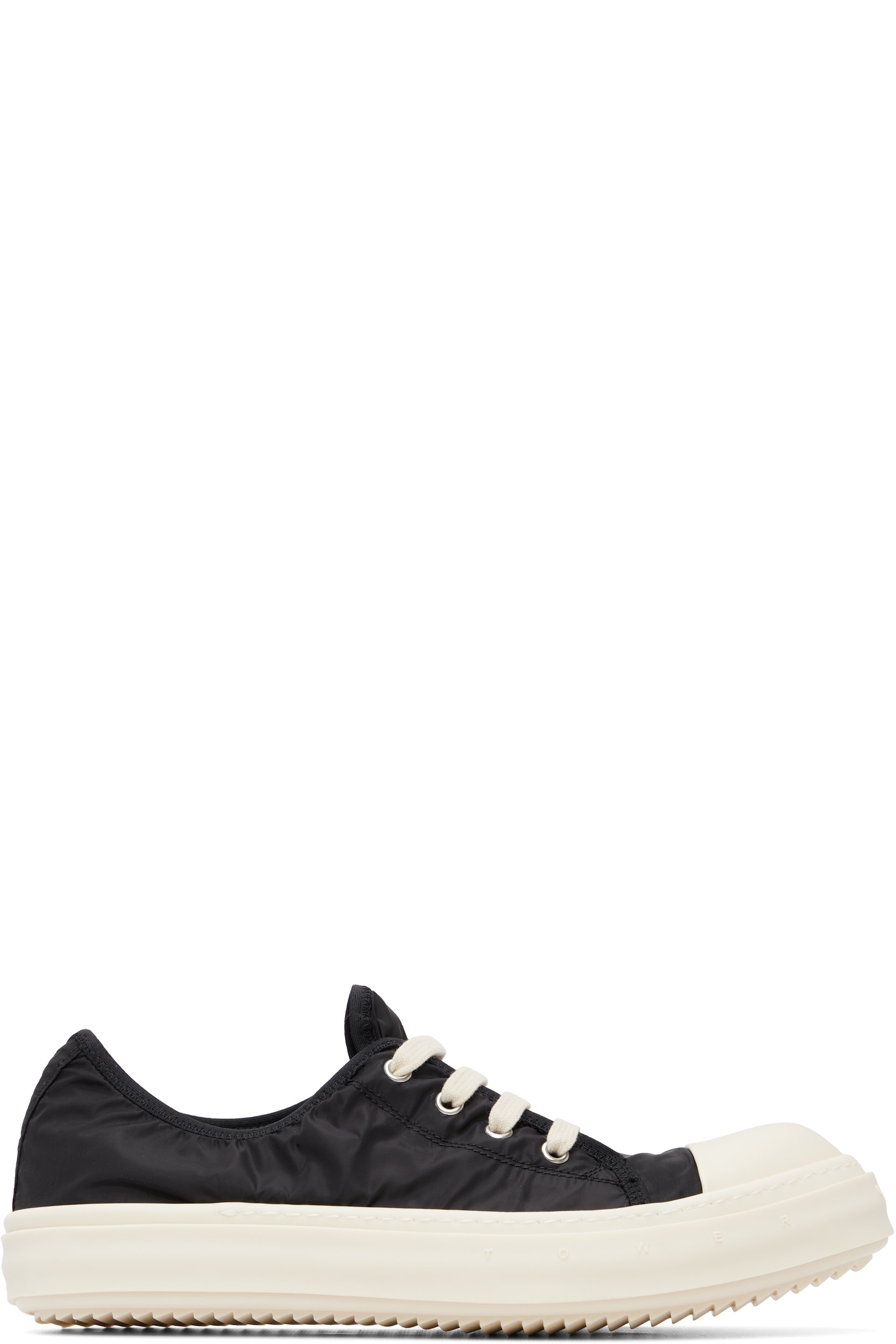 Rick Owens - Black & White Tower Low Sneakers