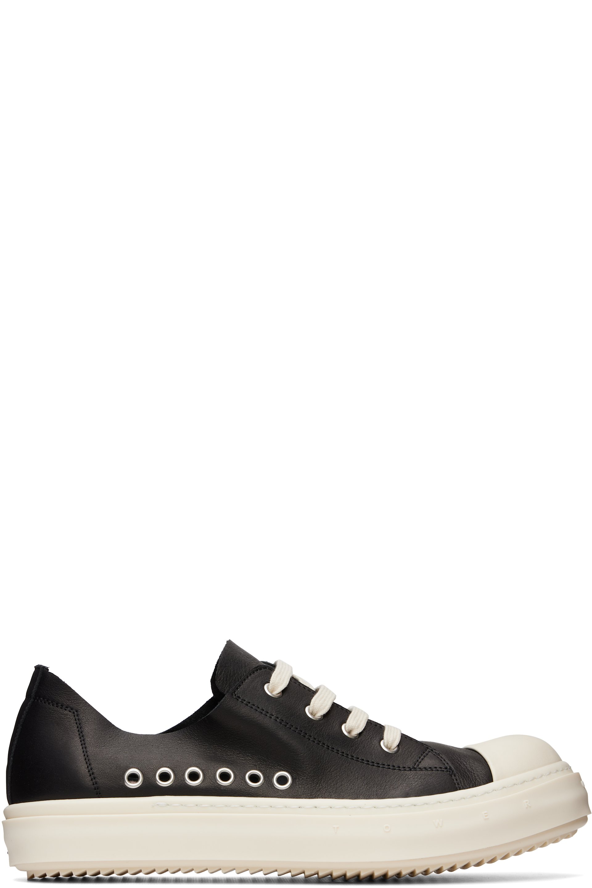 Rick Owens - Black & White Tower Low Sneakers