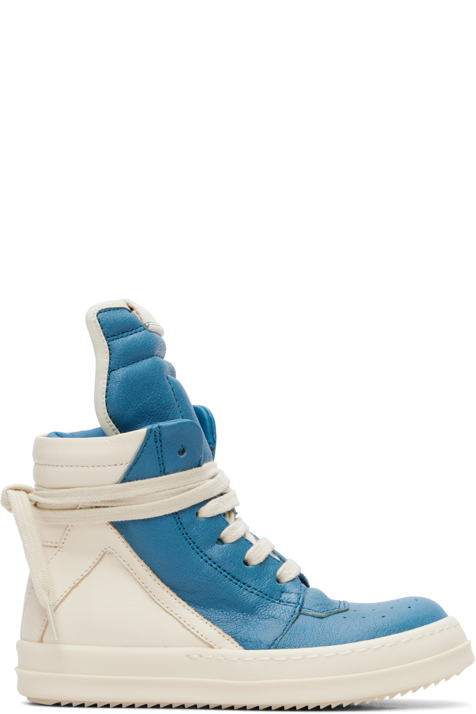 Rick Owens - Kids Blue Tower Geobasket Sneakers