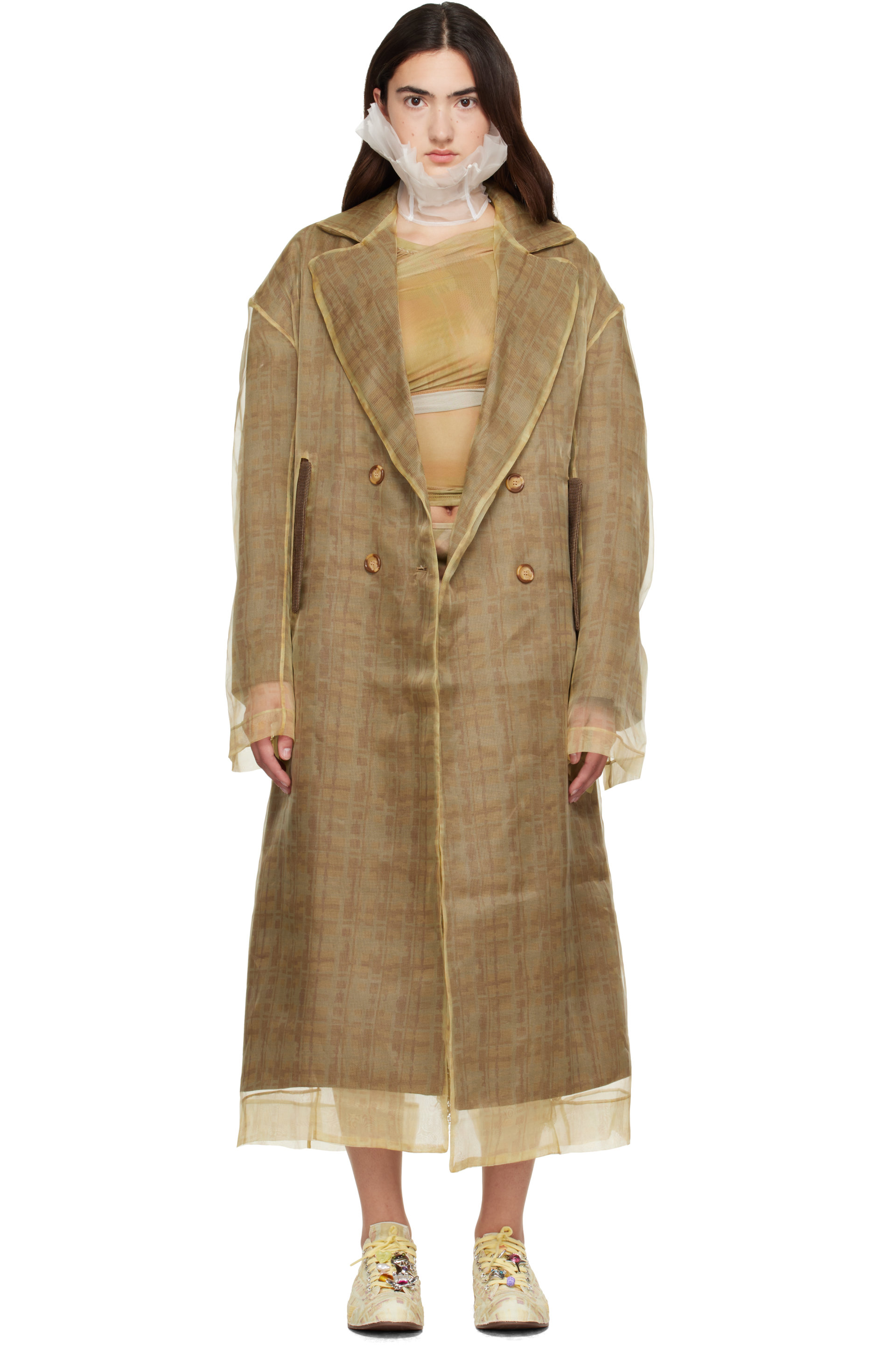 Collina Strada - Green & Brown Pawpaw Coat