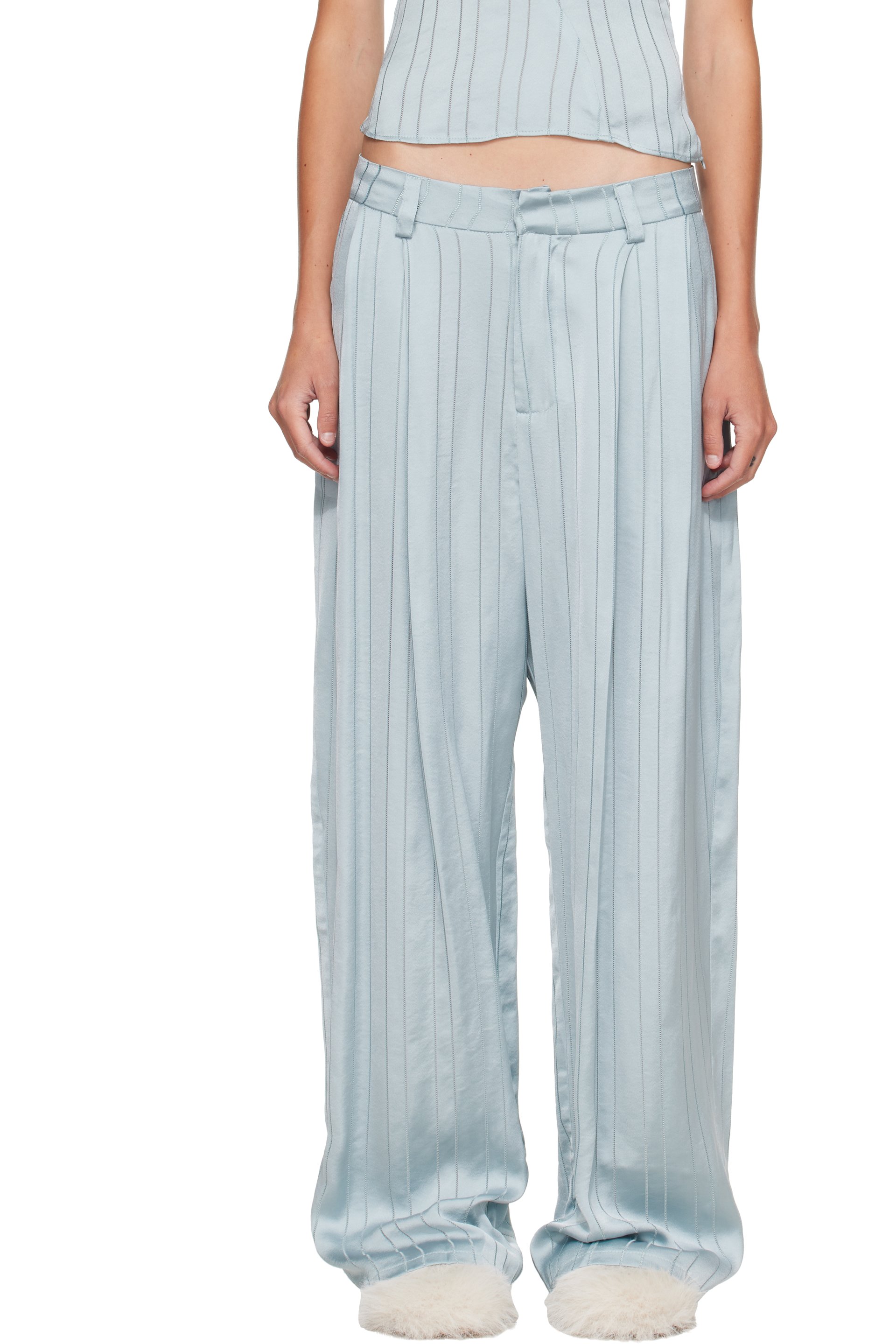 Collina Strada - Blue Catchfly Trousers