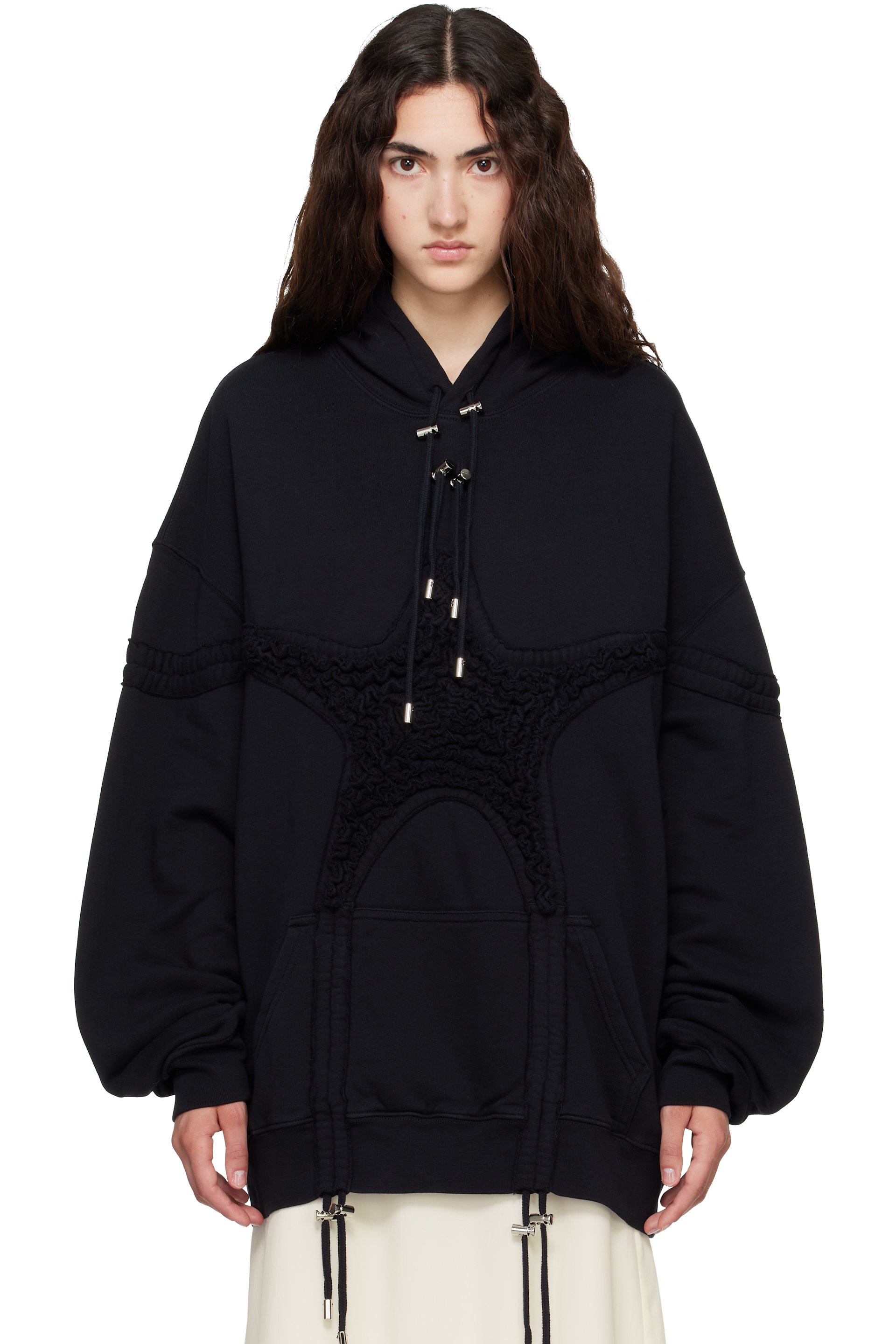 Collina Strada - Black Soft Star Hoodie