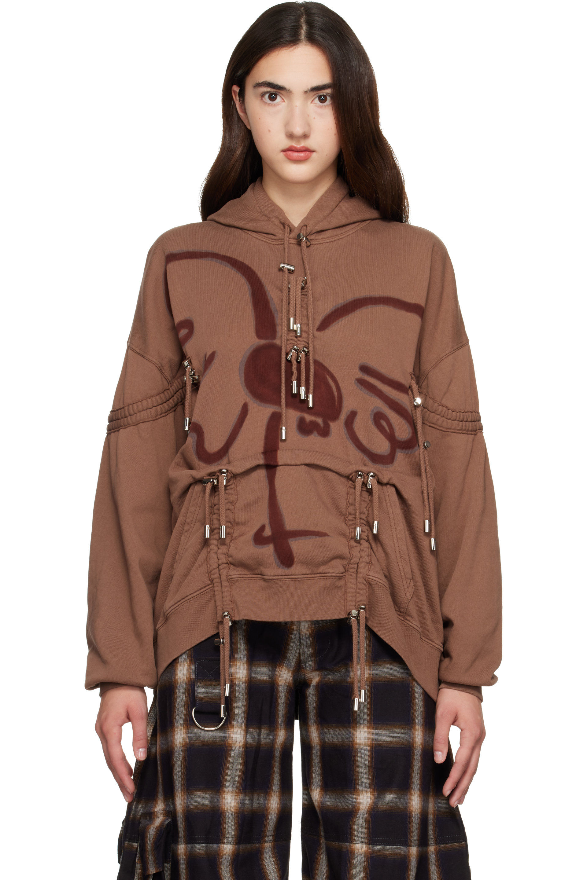 Collina Strada - Brown Burst Hoodie