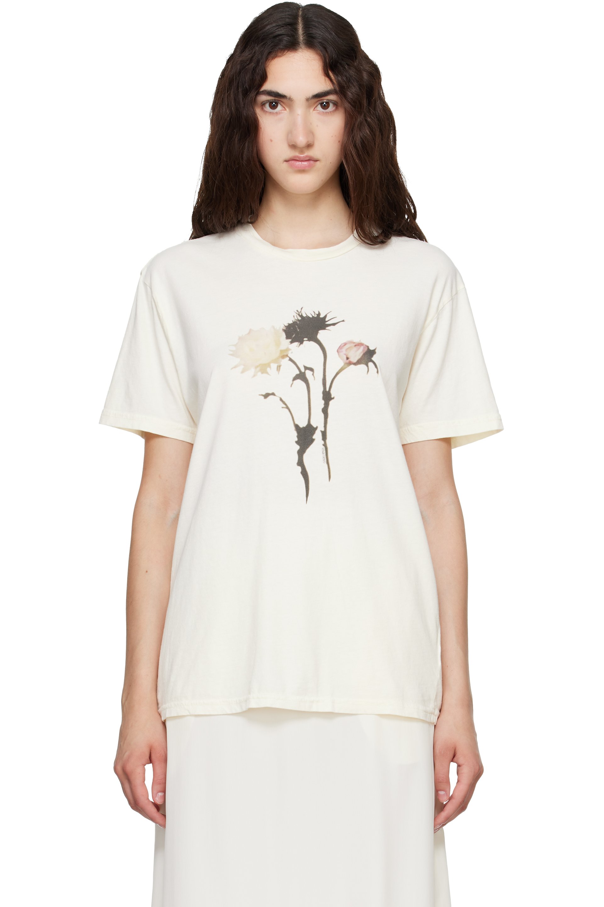 Collina Strada - Off-White Graphic T-shirt