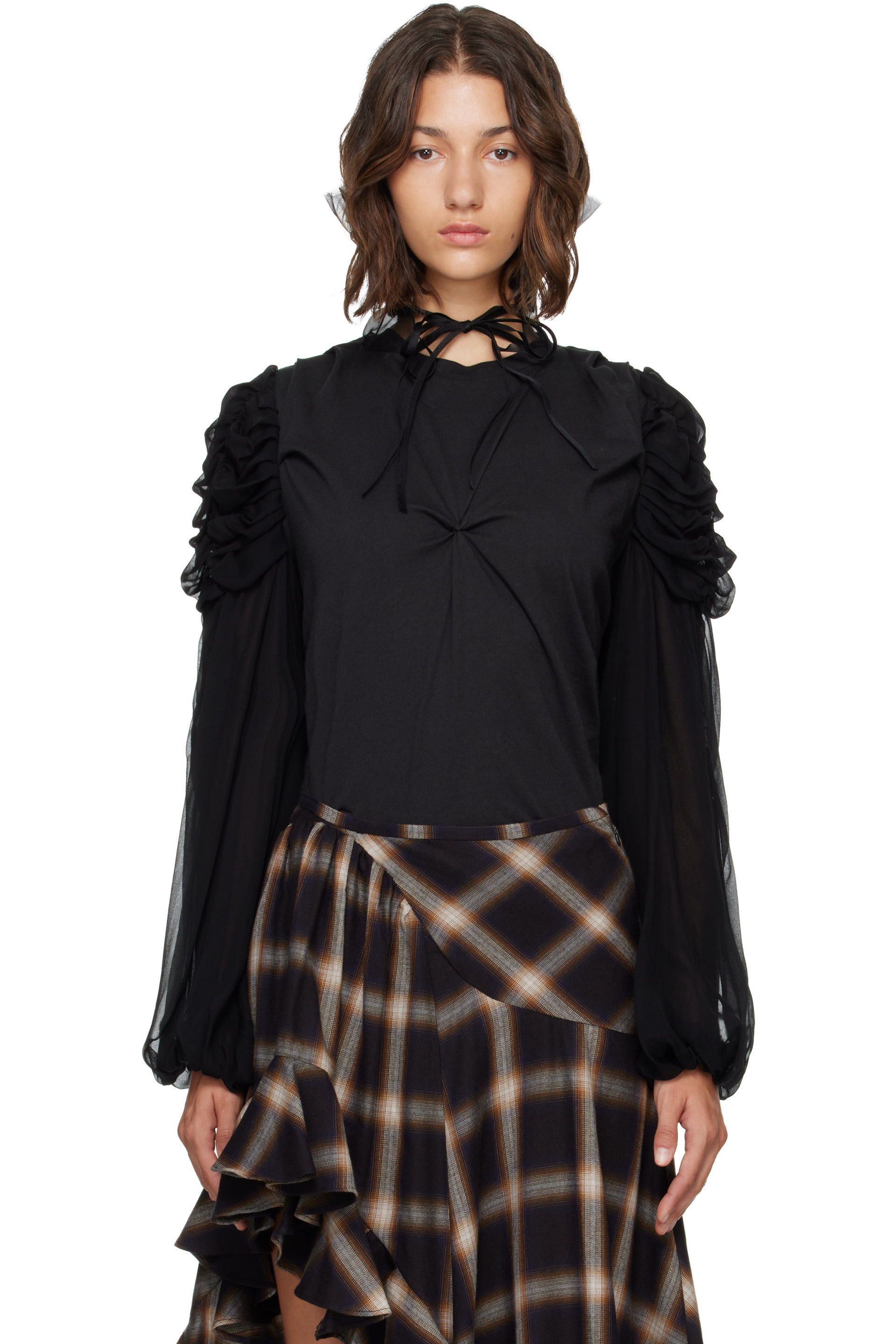 Collina Strada - Black Celosia Shirt
