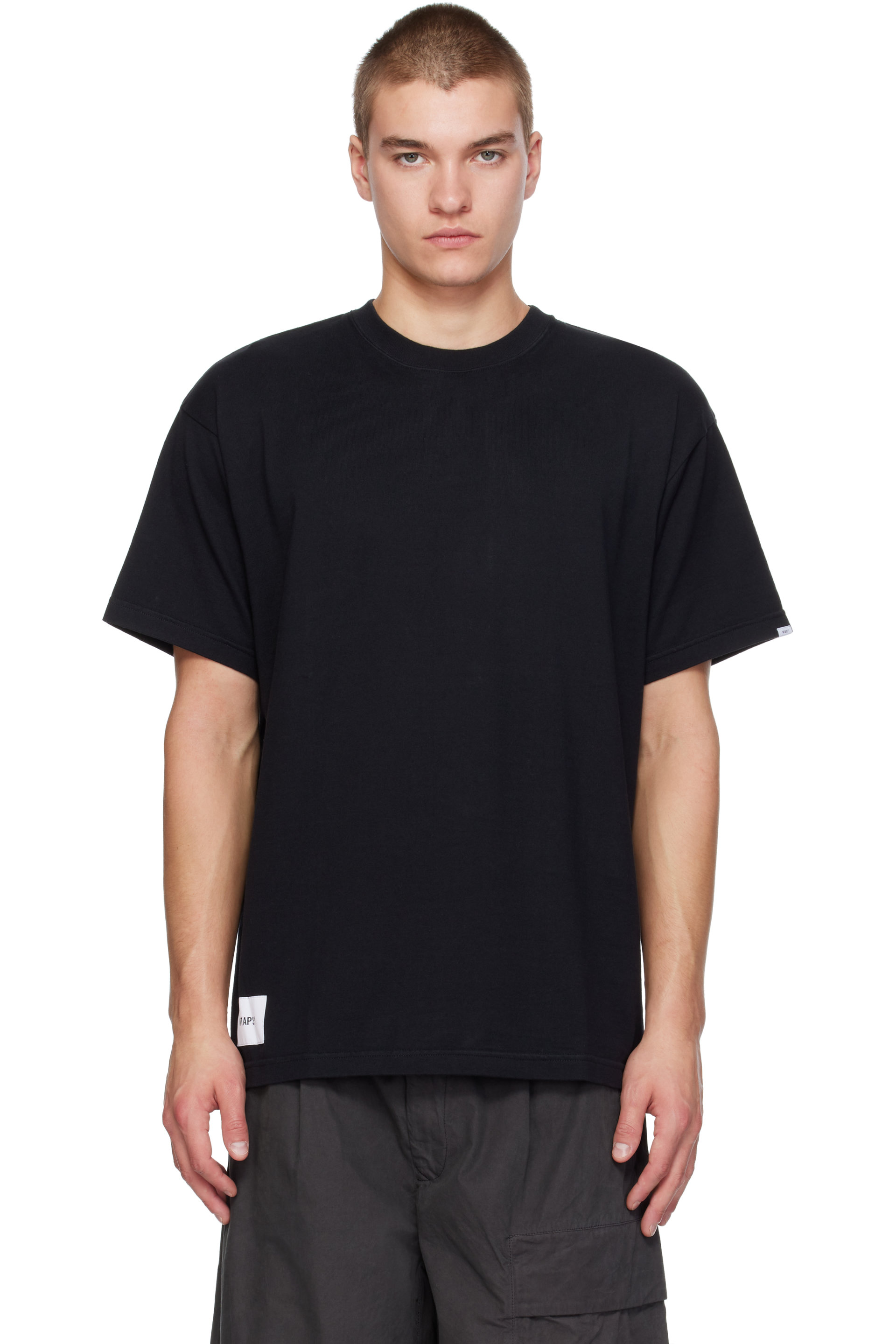 WTAPS - T-shirt à manches courtes Sign-YD noir en coton