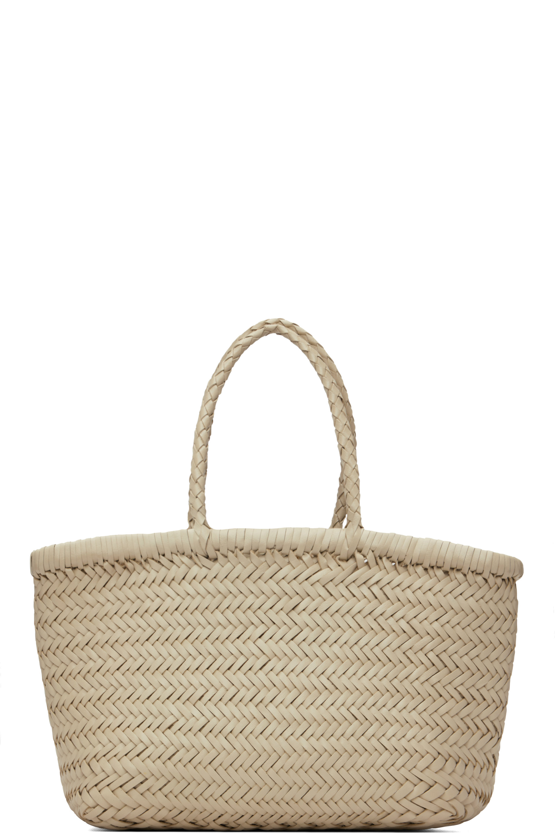 Dragon Diffusion - Gray Mini Flat Gora Basket Bag