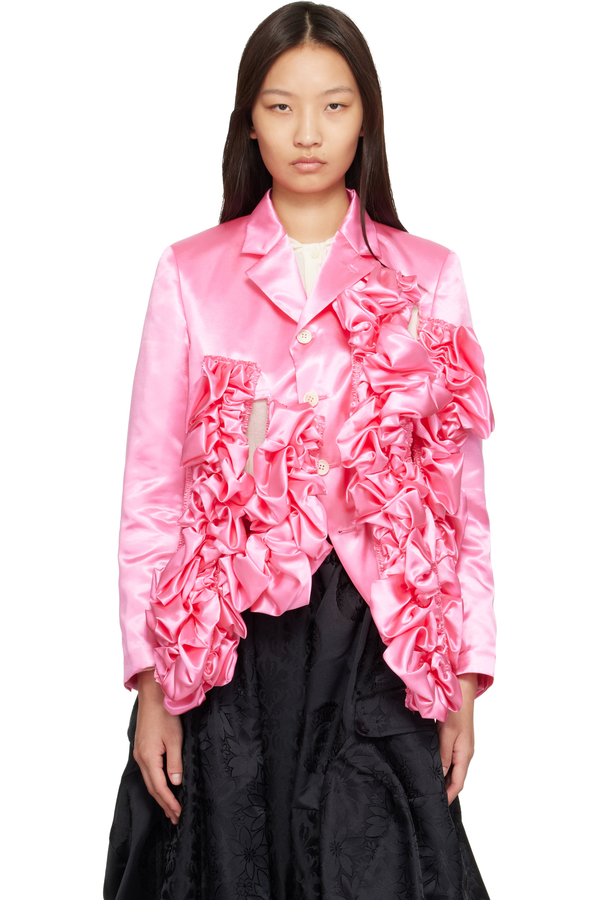 Comme des Garçons - Pink Satin Blazer