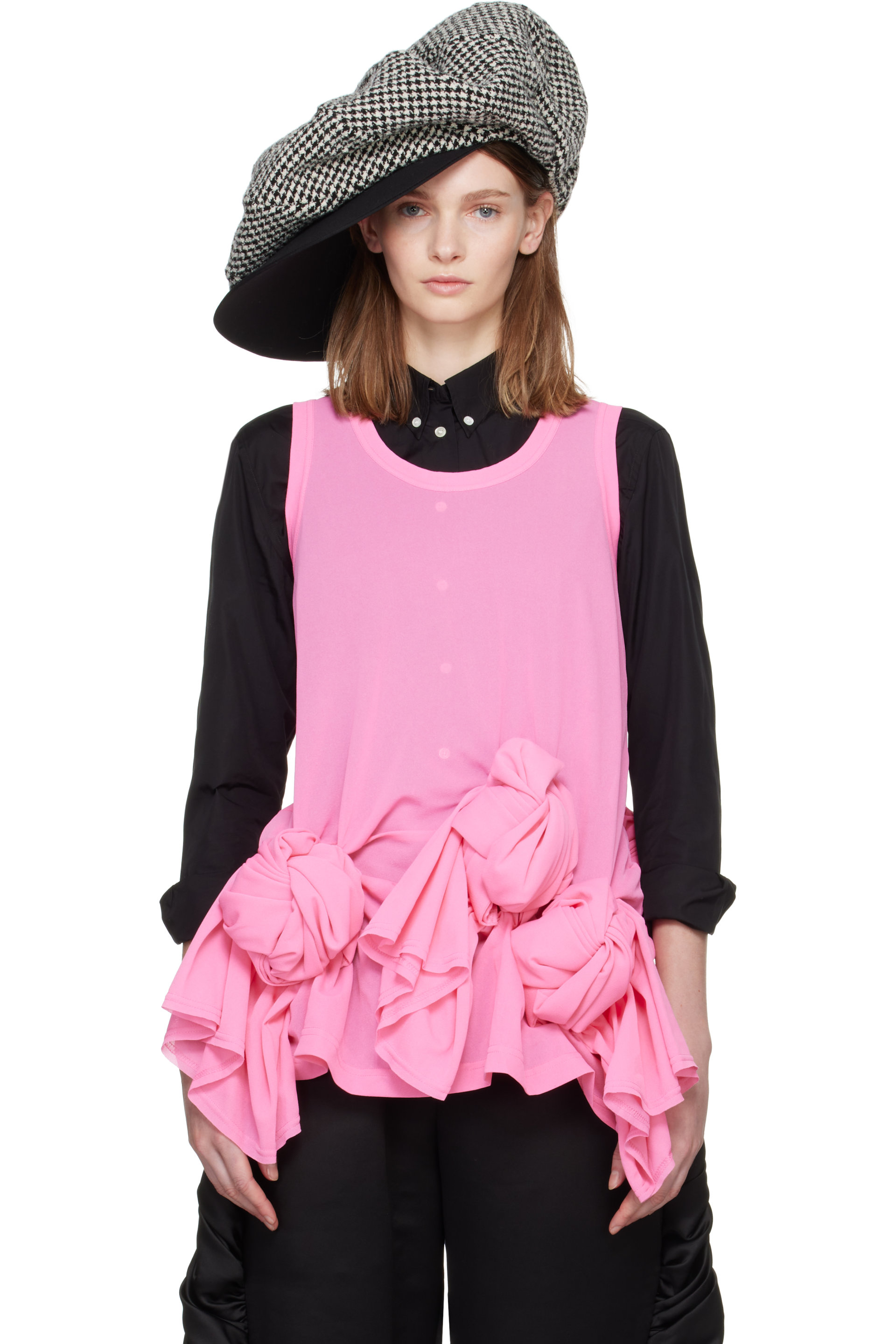 Comme des Garçons - Pink Thin Tricot Tank Top