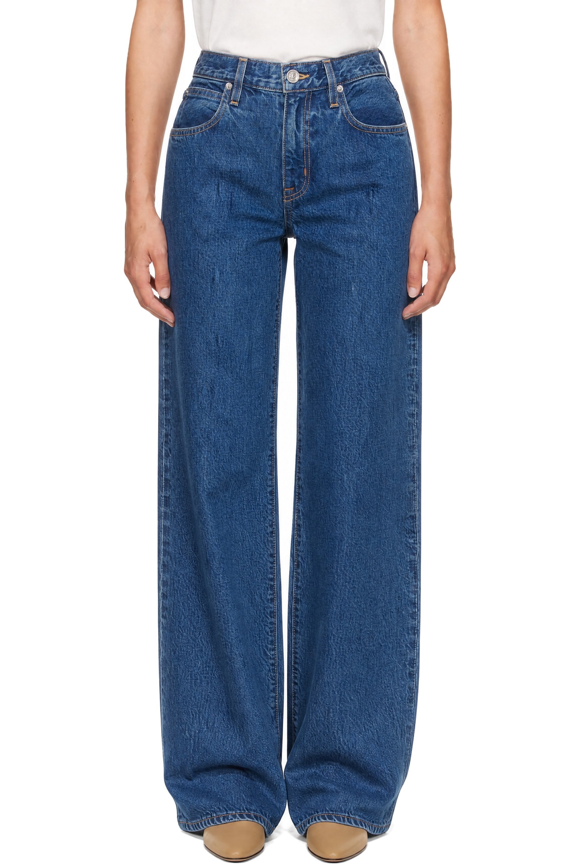 SLVRLAKE - Blue Jamie Crop Jeans