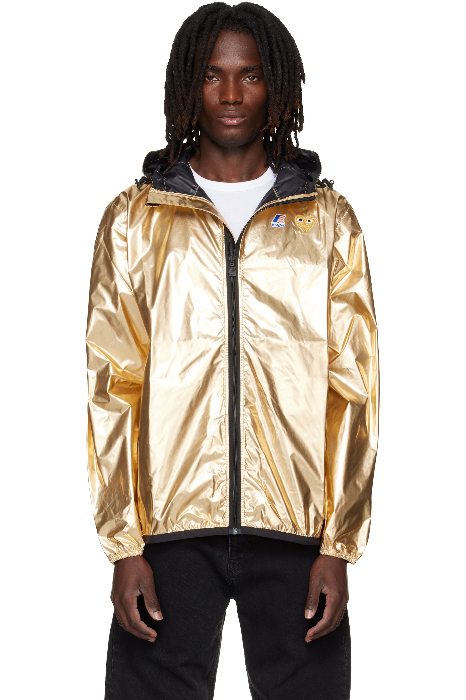 COMME des GARÇONS PLAY - Gold K-Way Edition Emblem Full Zip Jacket