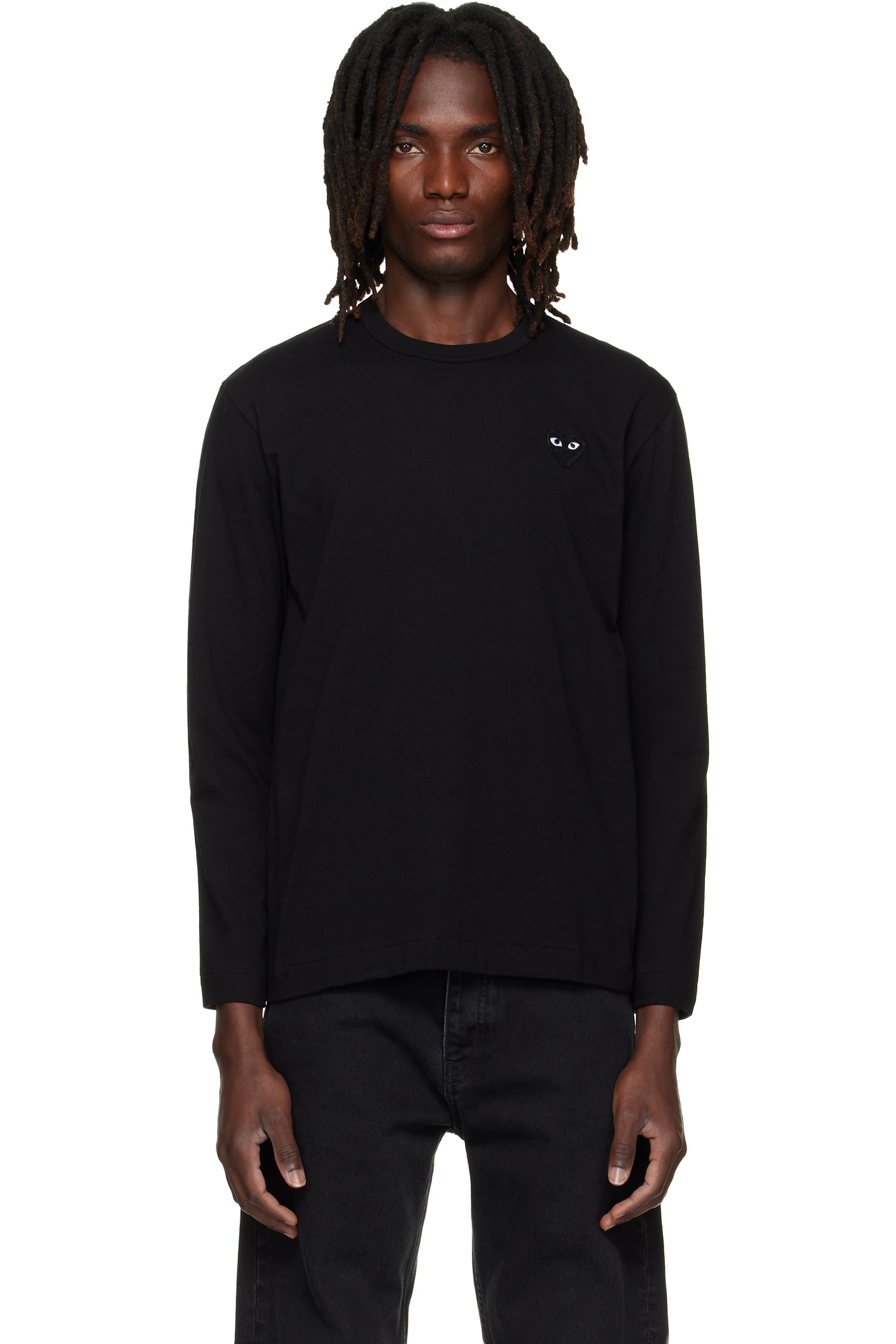 COMME des GARÇONS PLAY - Black Heart Emblem Long Sleeve T-shirt