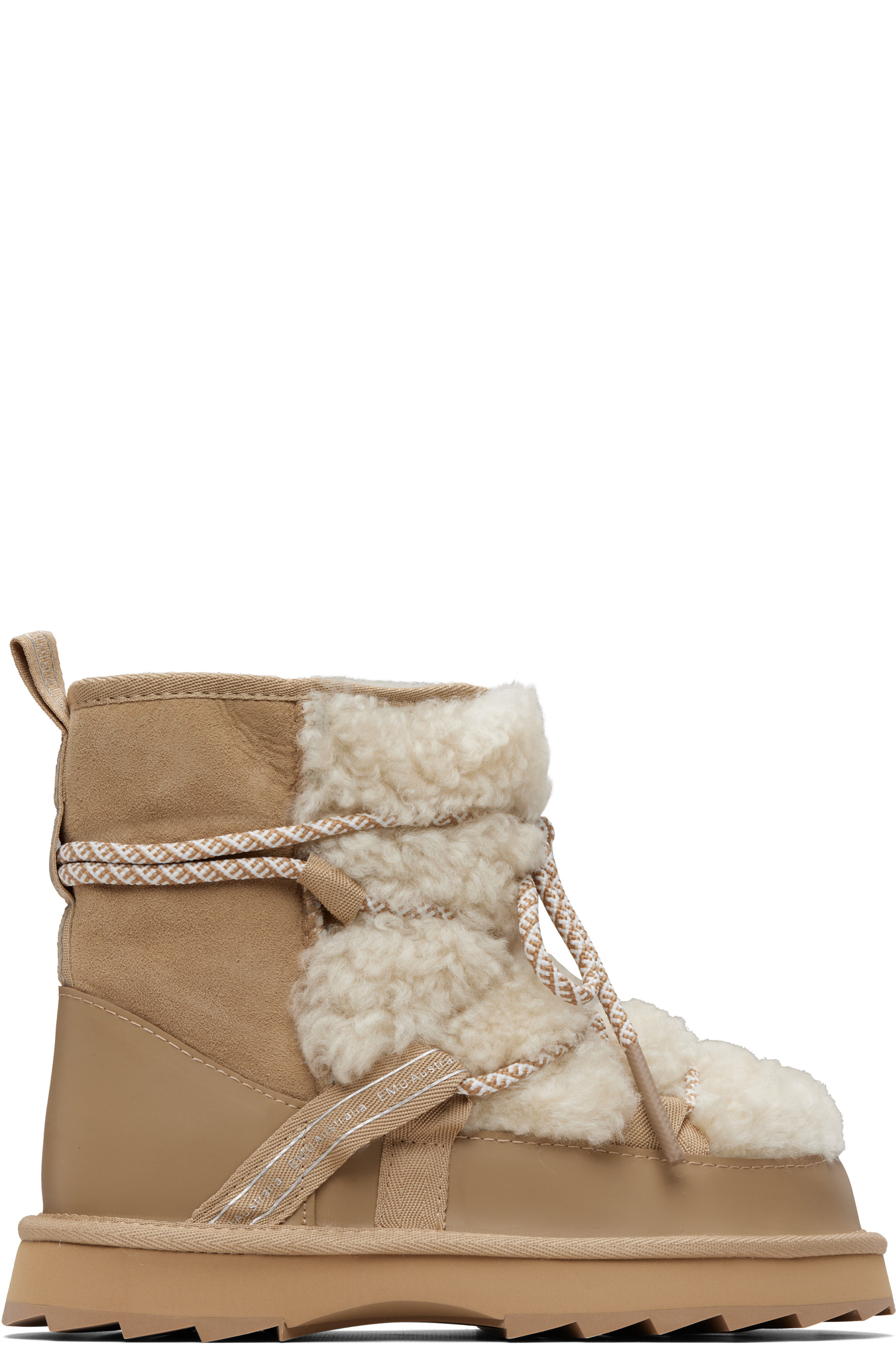 EMU Australia - Beige Blurred Teddy Boots