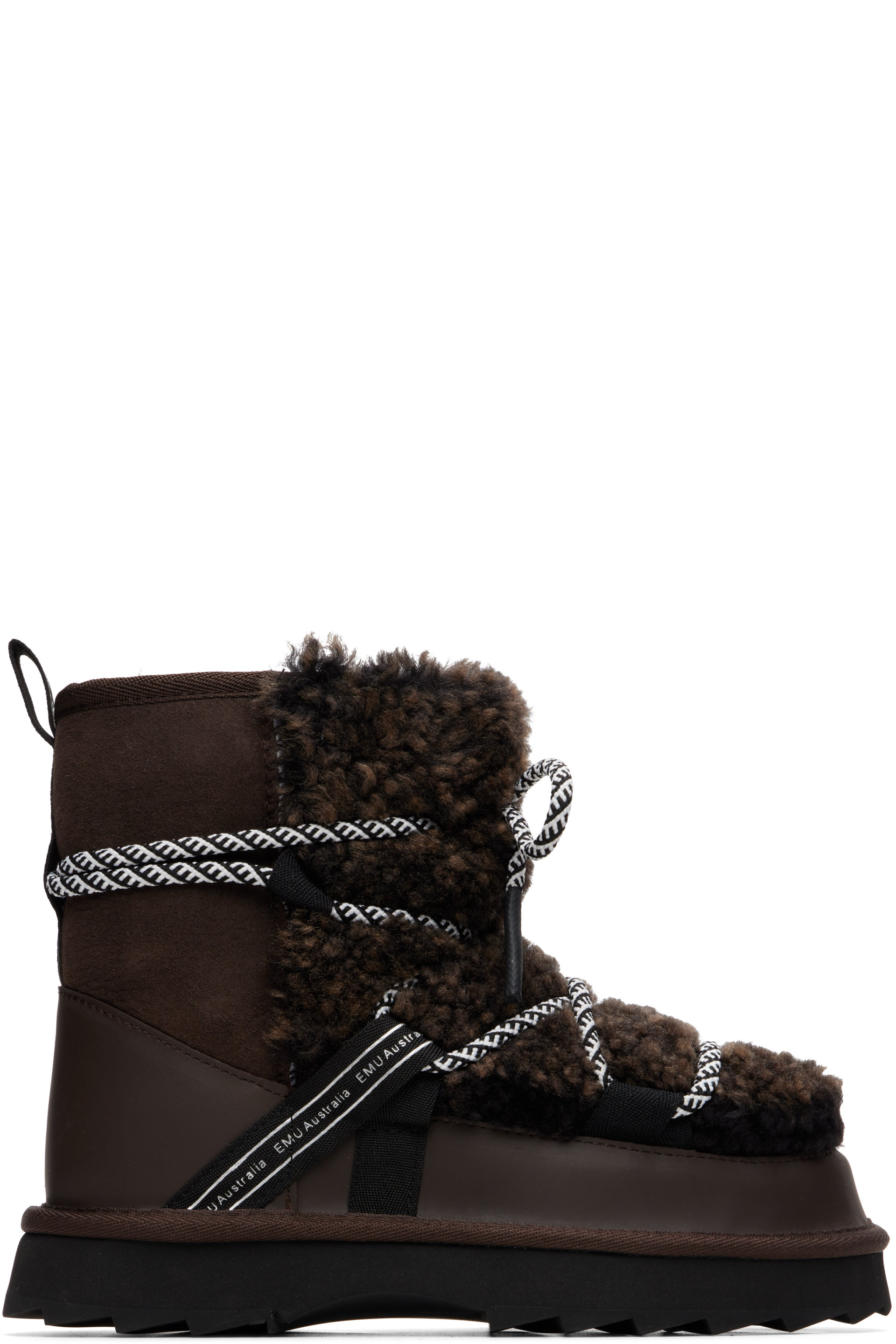 EMU Australia - Brown Blurred Teddy Boots