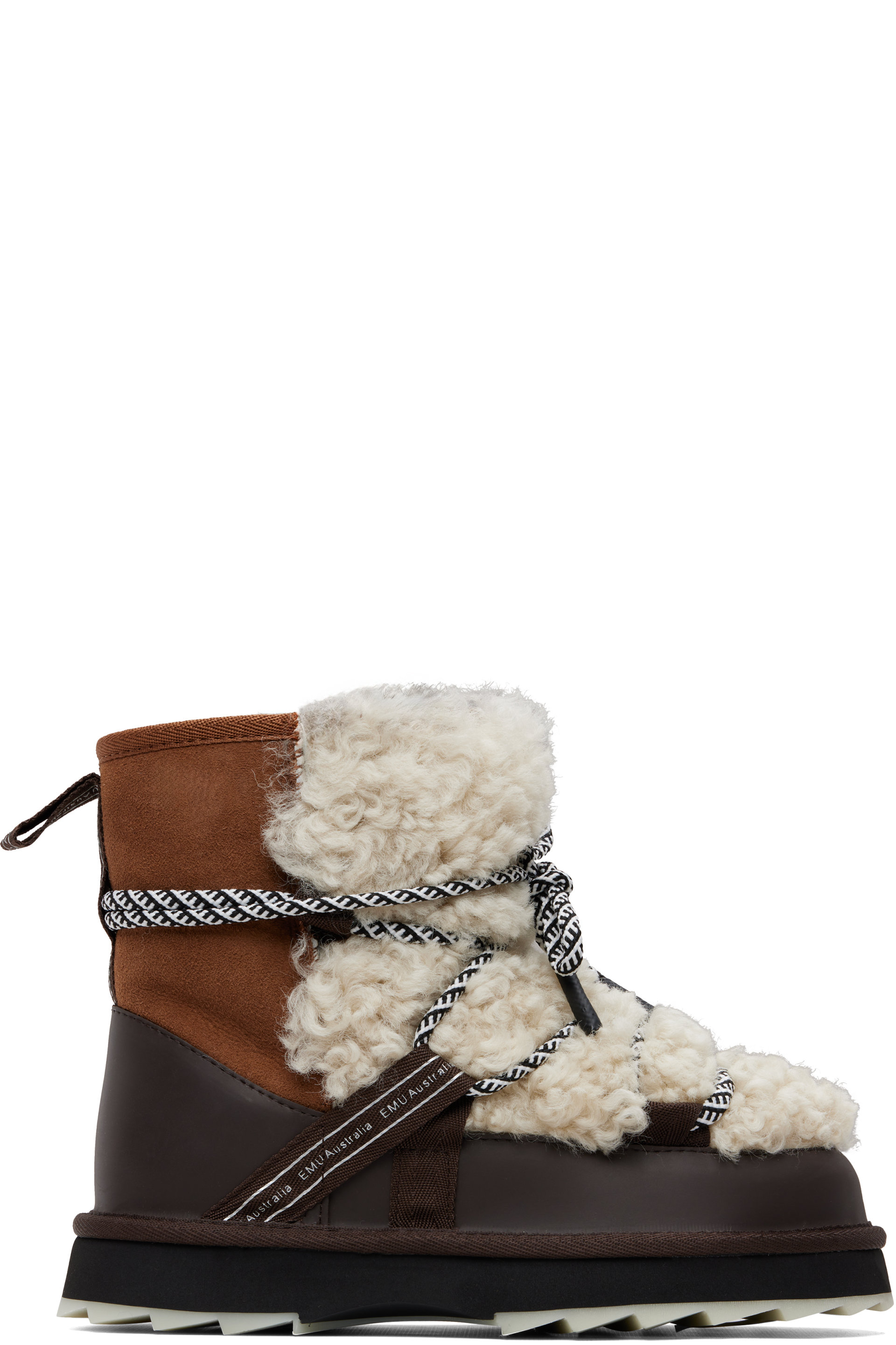EMU Australia - Brown Blurred Teddy Boots