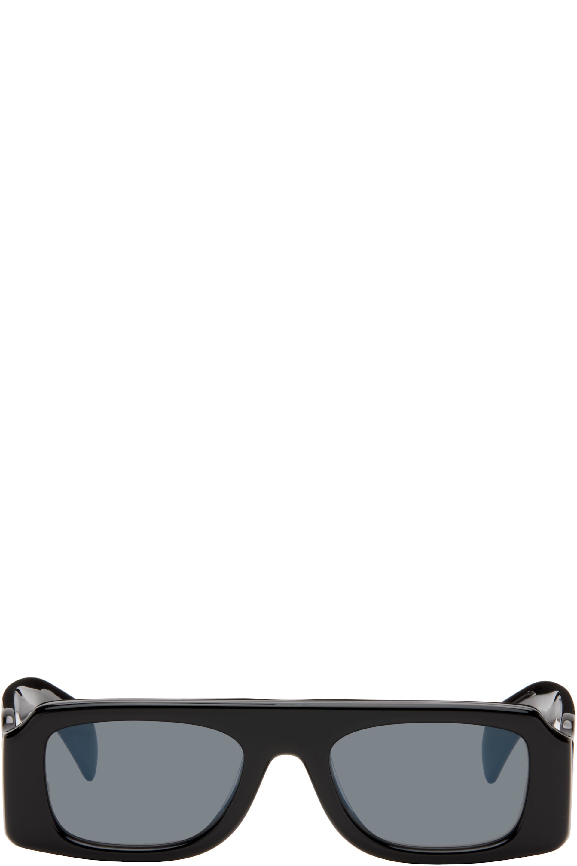 Jil Sander - Lunettes de soleil sculpturales 4 noires édition Oliver Peoples