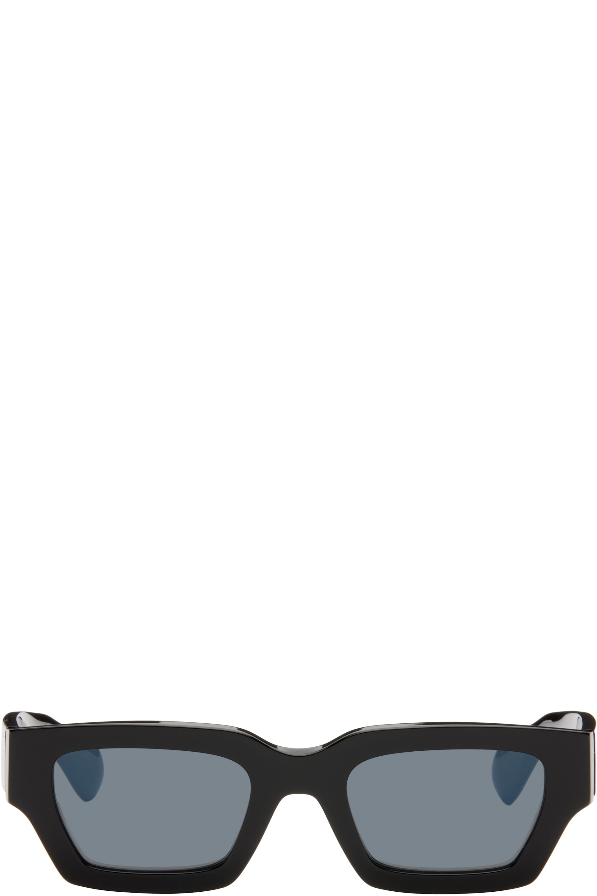 Jil Sander - Lunettes de soleil rectangulaires 6 noires édition Oliver Peoples