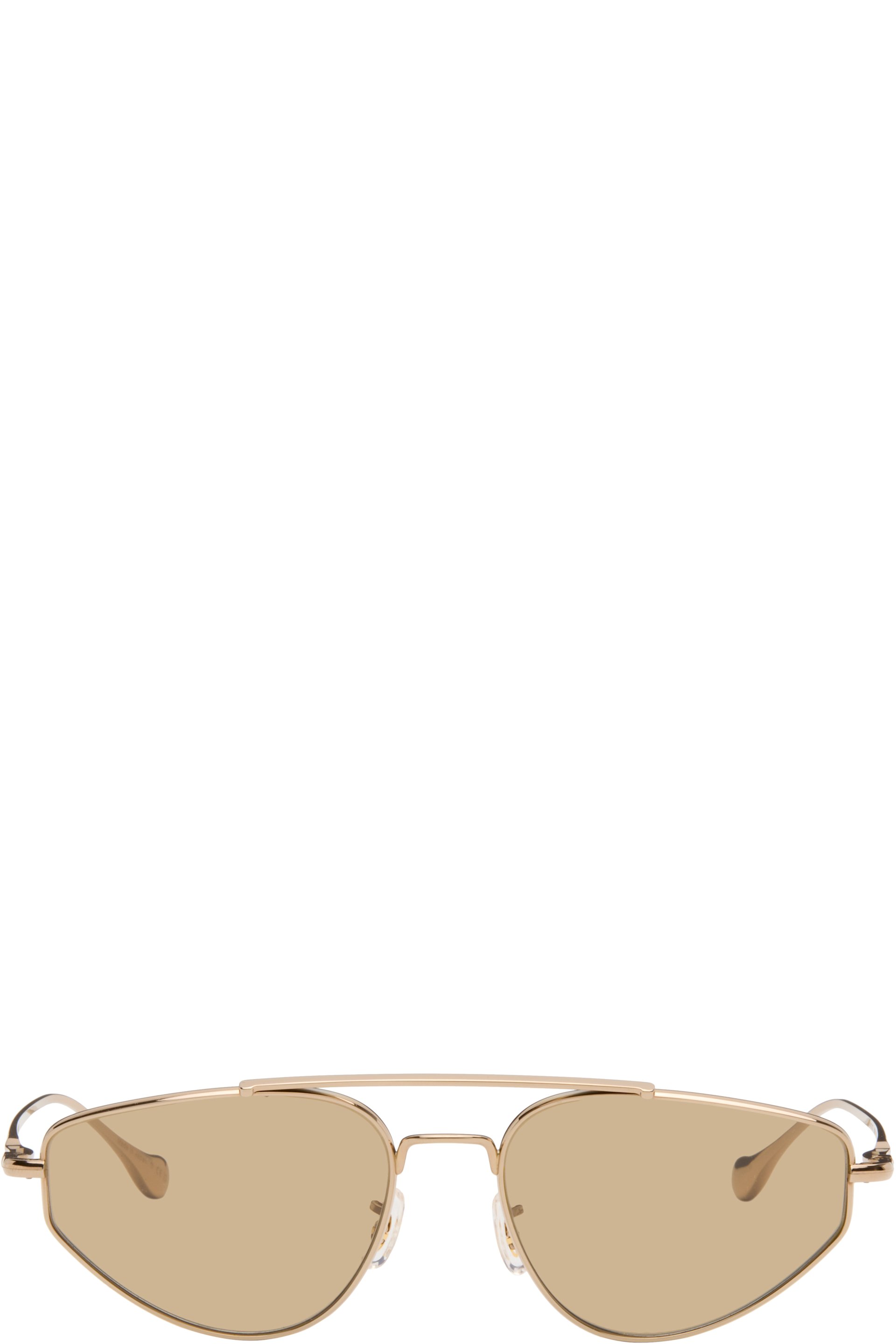 Jil Sander - Lunettes de soleil 5 dorées édition Oliver Peoples