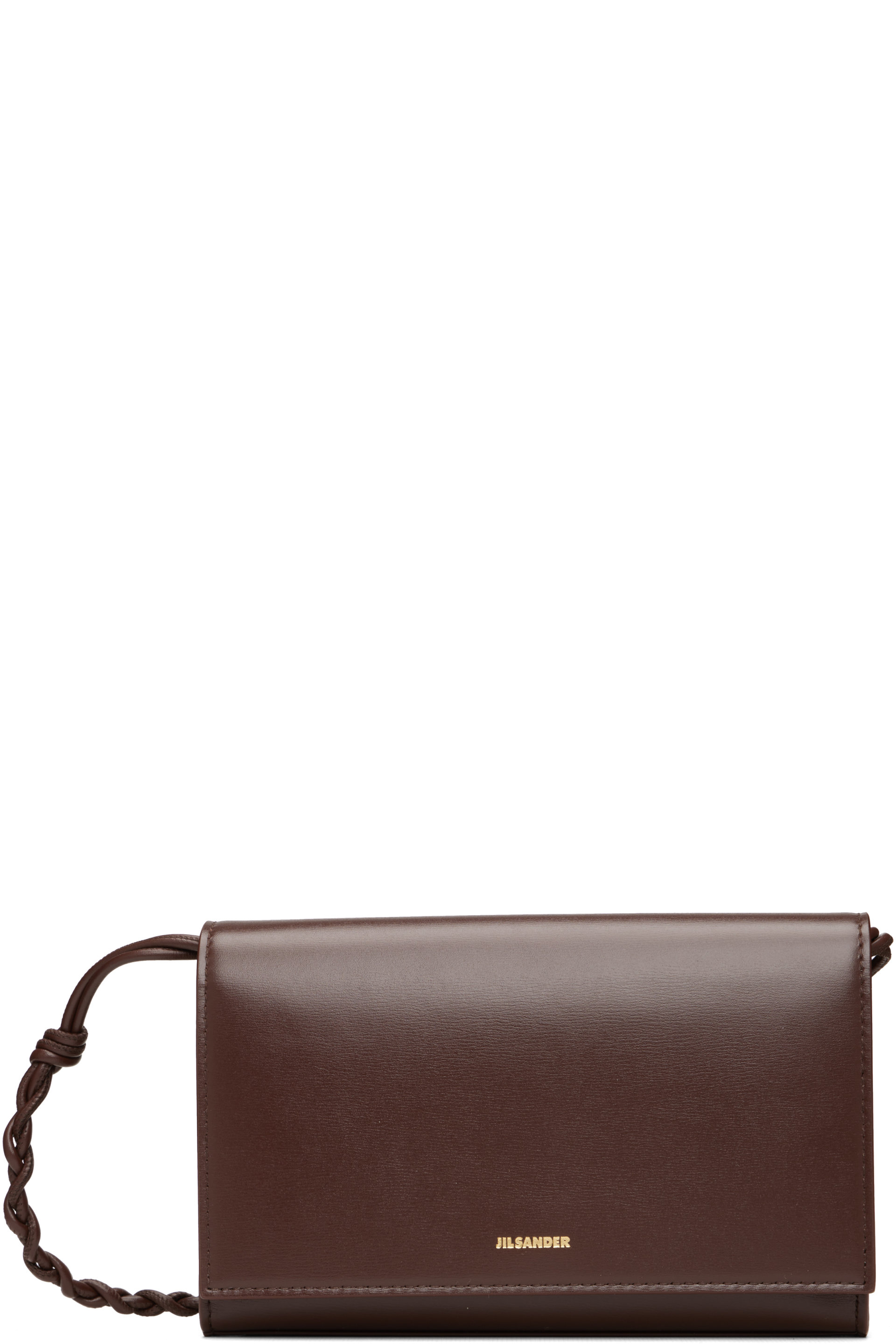 Jil Sander - Brown Tangle Strap Wallet Bag