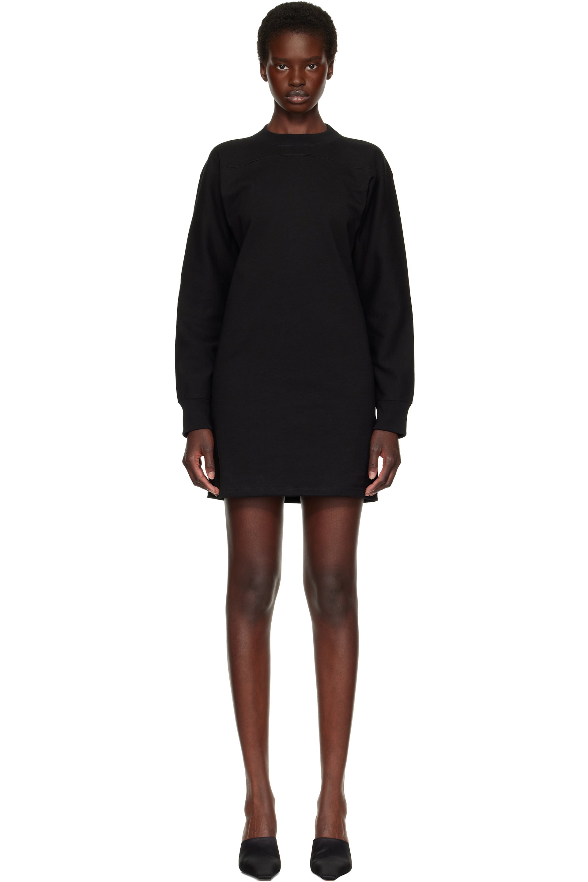 Jil Sander - Black Crewneck Minidress