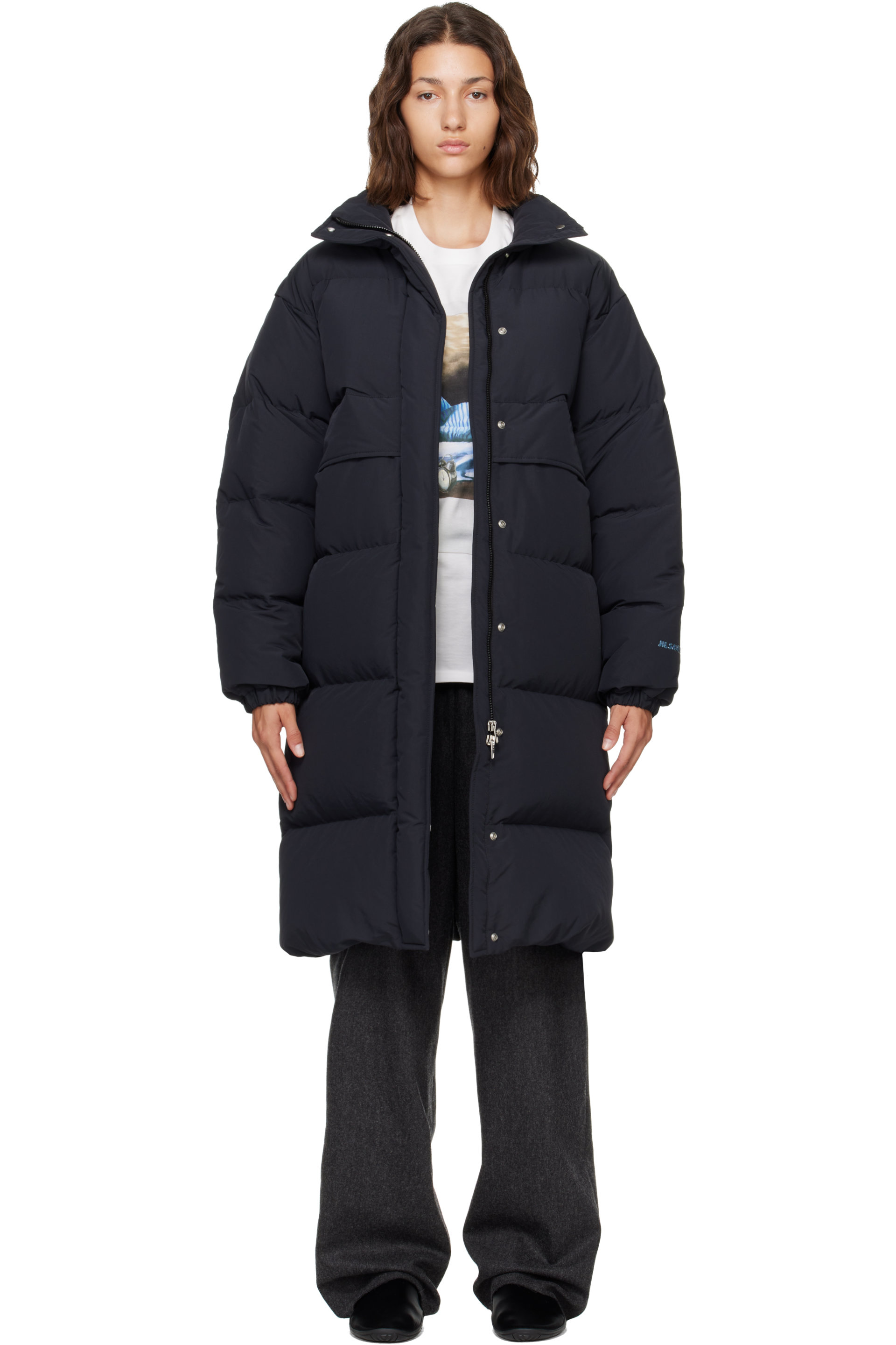 Jil Sander - Black Logo Oversized Down Parka