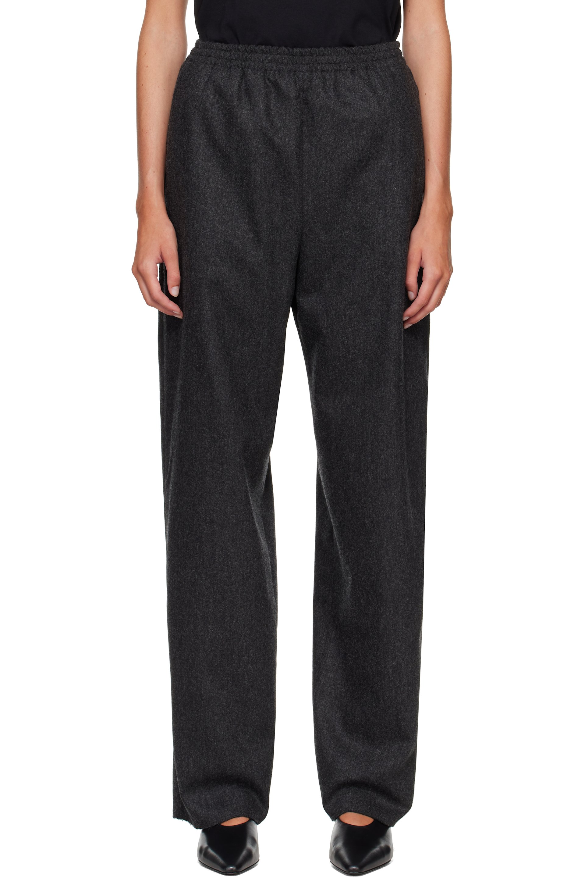 Jil Sander - Gray Wool Flannel Trousers