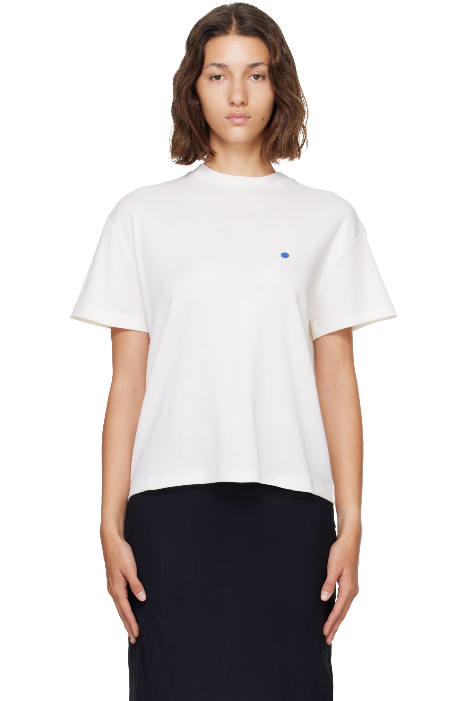 Jil Sander - White Cotton Cashmere T-shirt