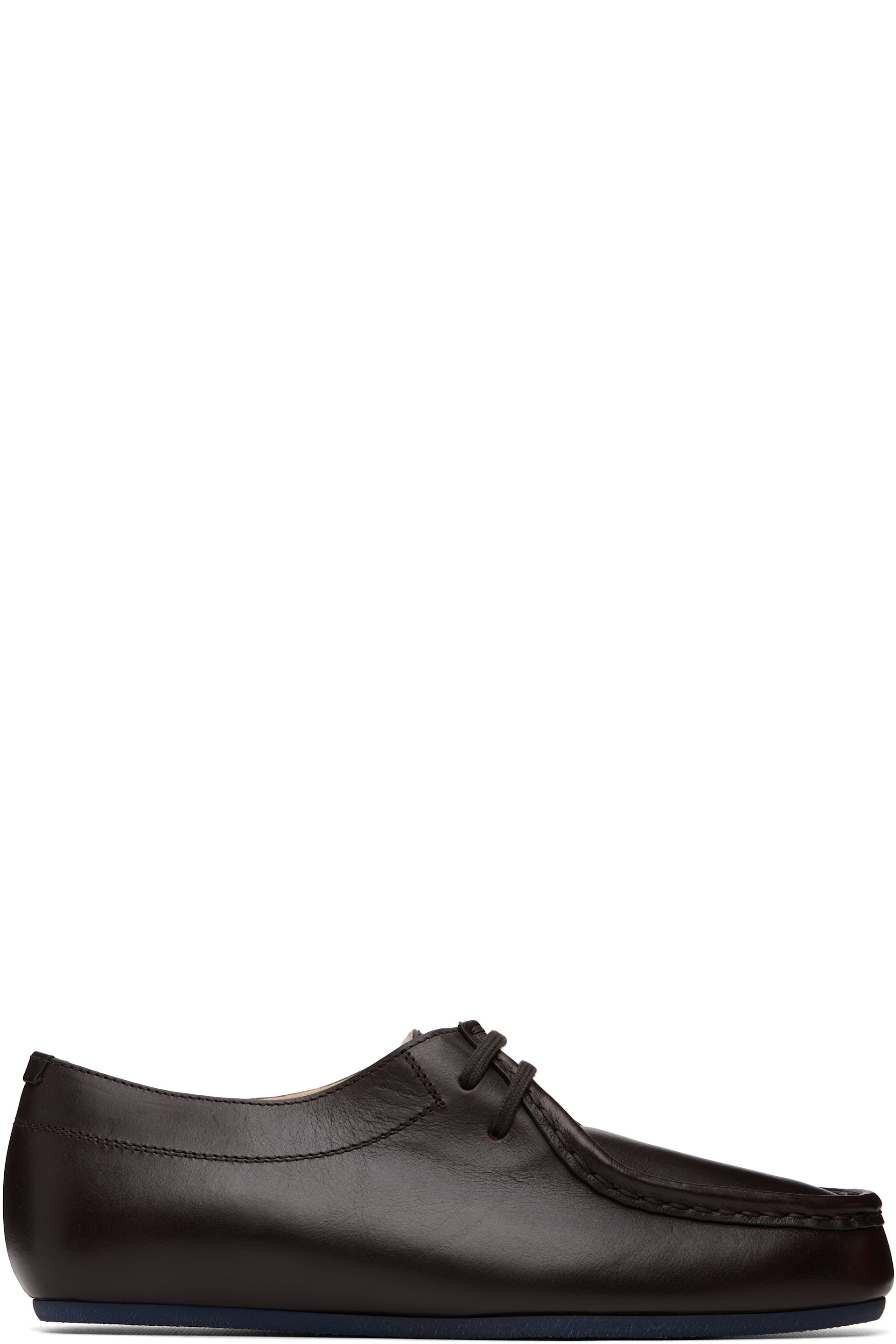 Jil Sander - Brown & Blue Hood Lace-Up Derbys