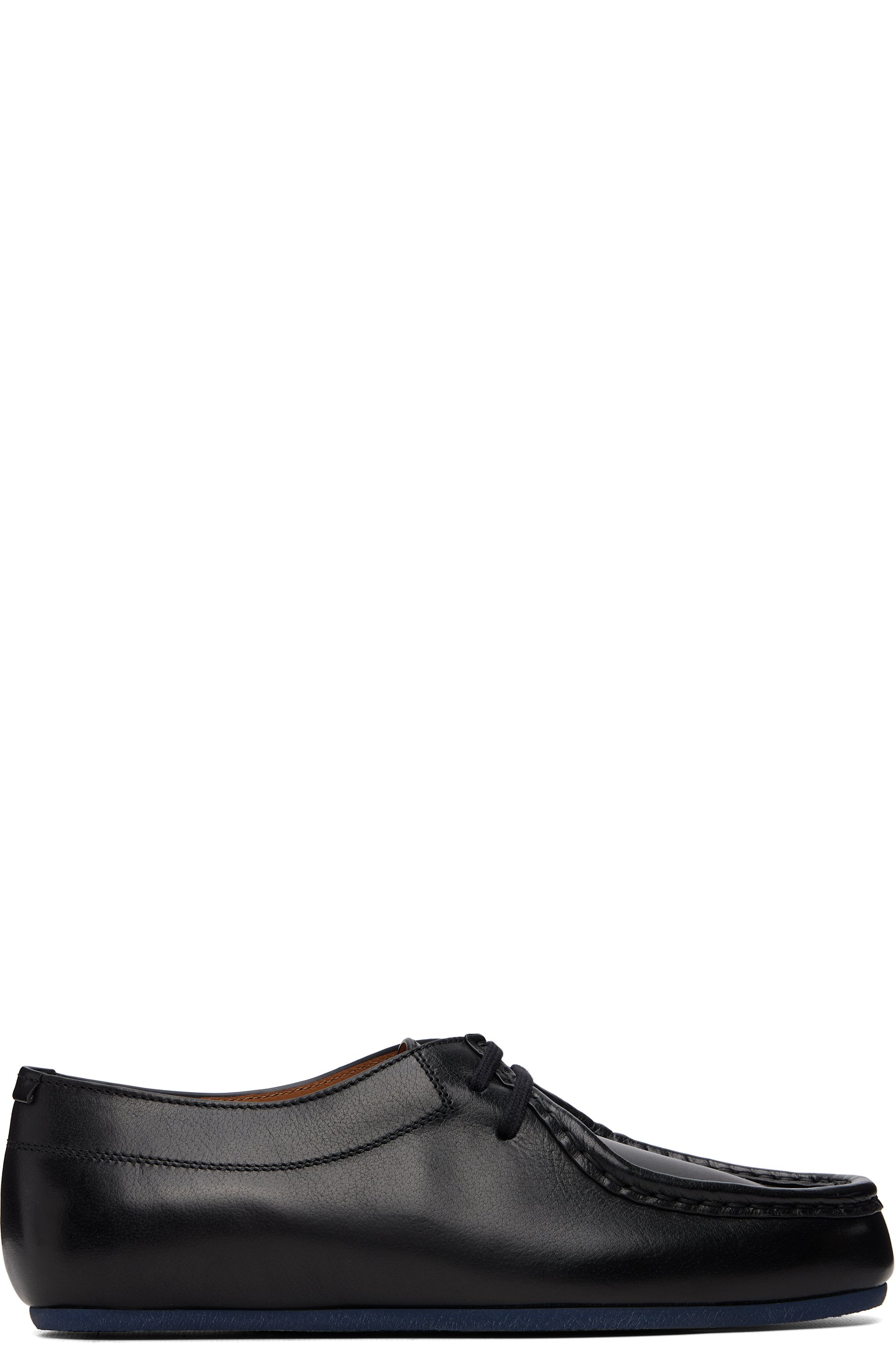 Jil Sander - Black & Blue Hood Lace-Up Derbys