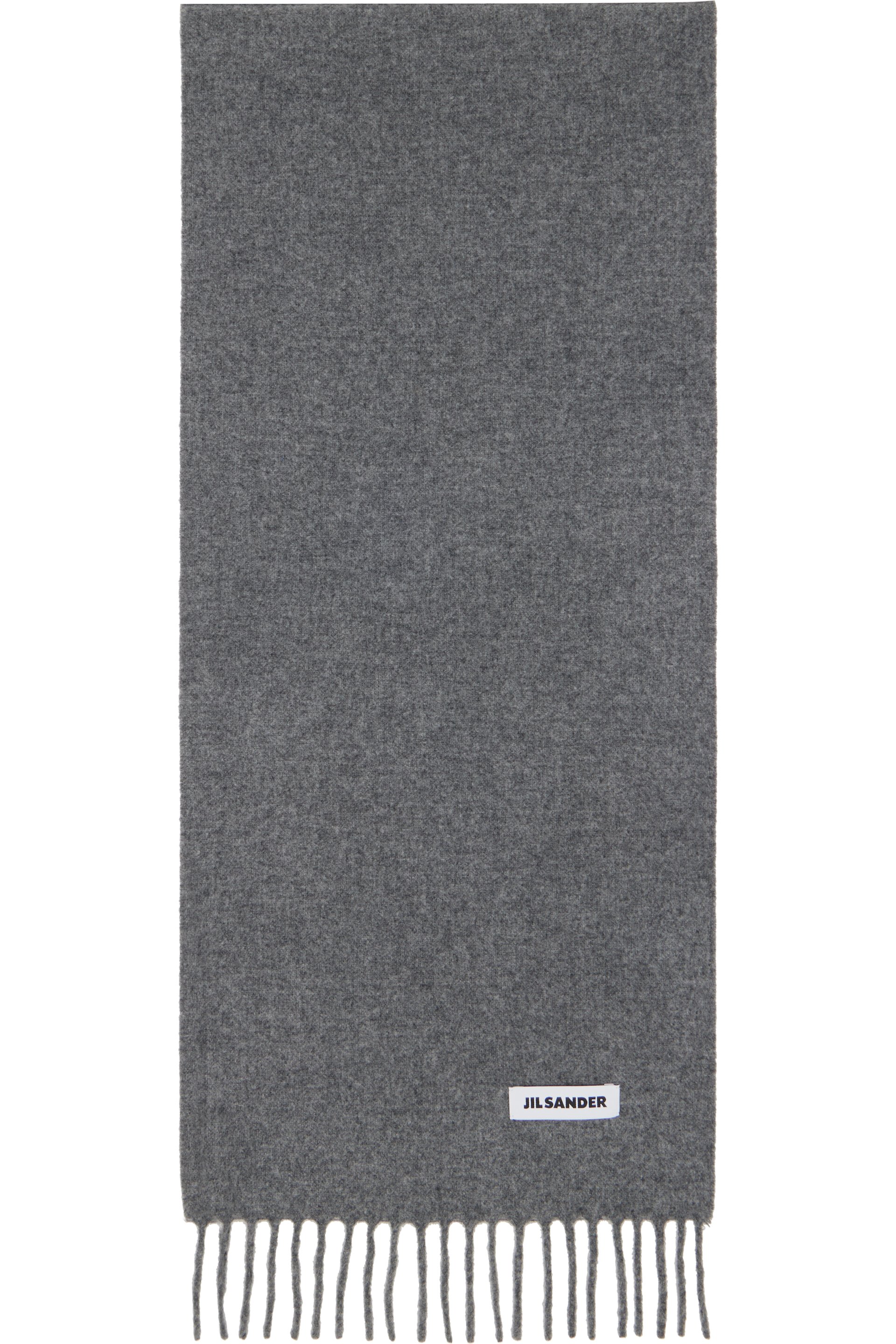 Jil Sander - Gray Slim Wool Scarf