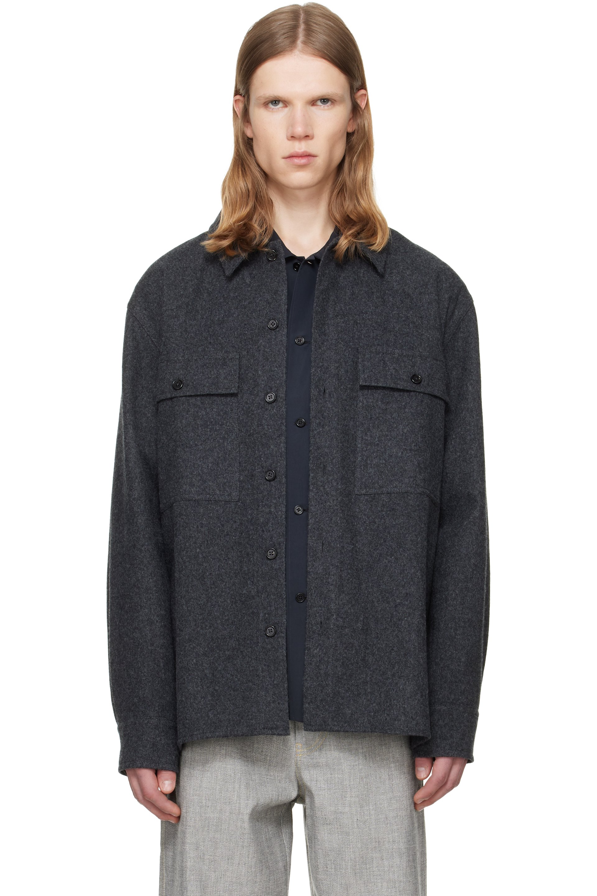 Jil Sander - Gray Outer Shirt Jacket