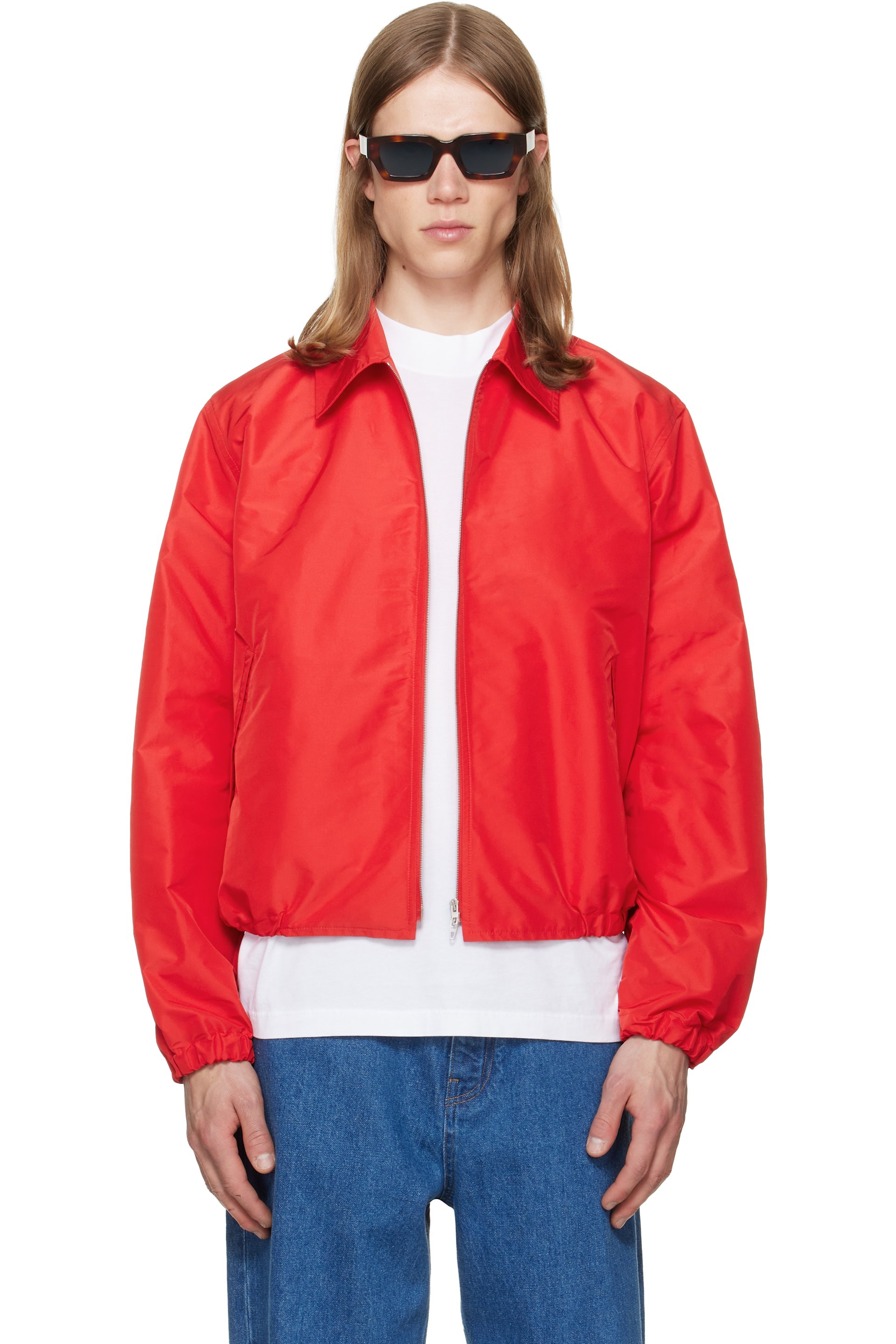 Jil Sander - Red Taffeta Jacket