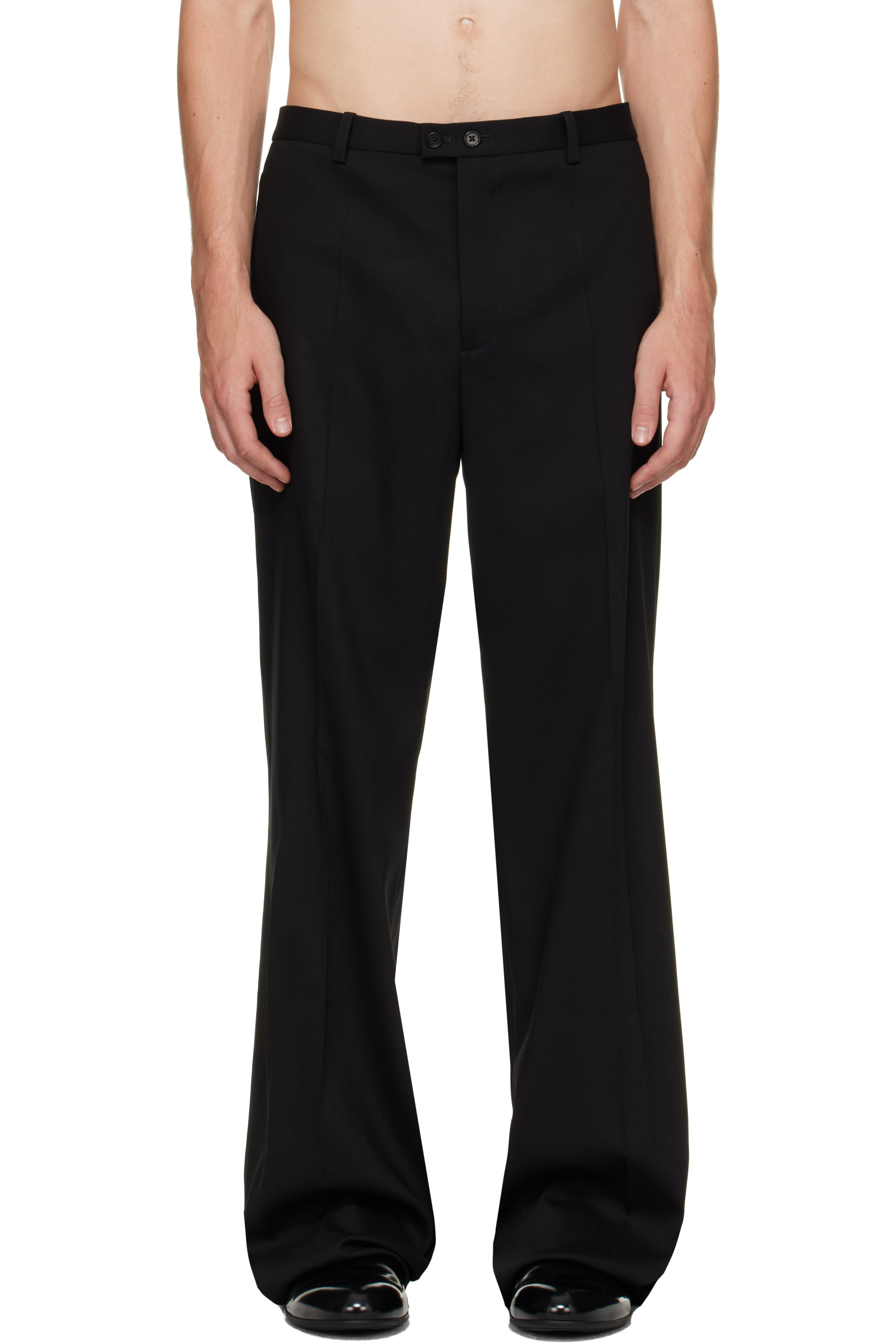 Jil Sander - Black Wool Twill Trousers
