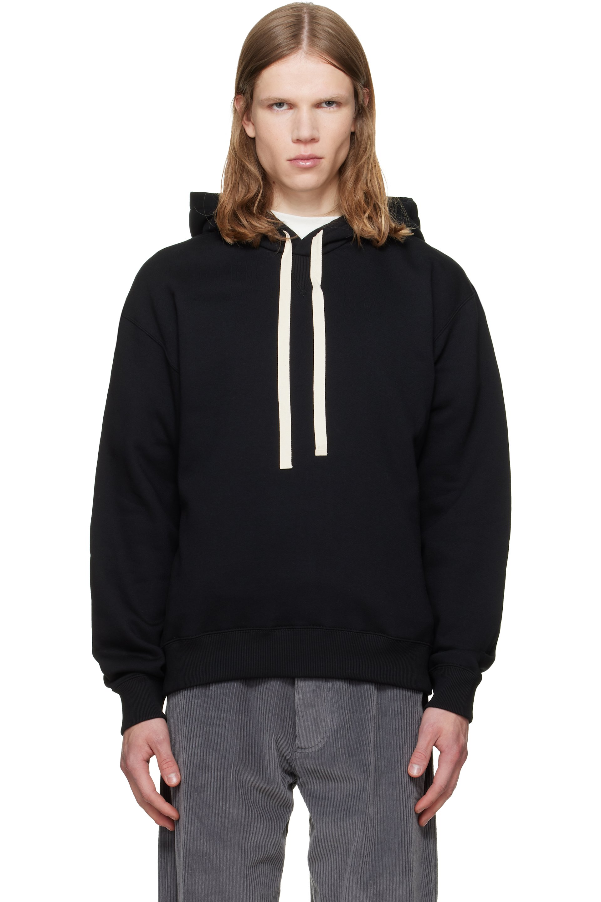 Jil Sander - Black Cotton Hoodie