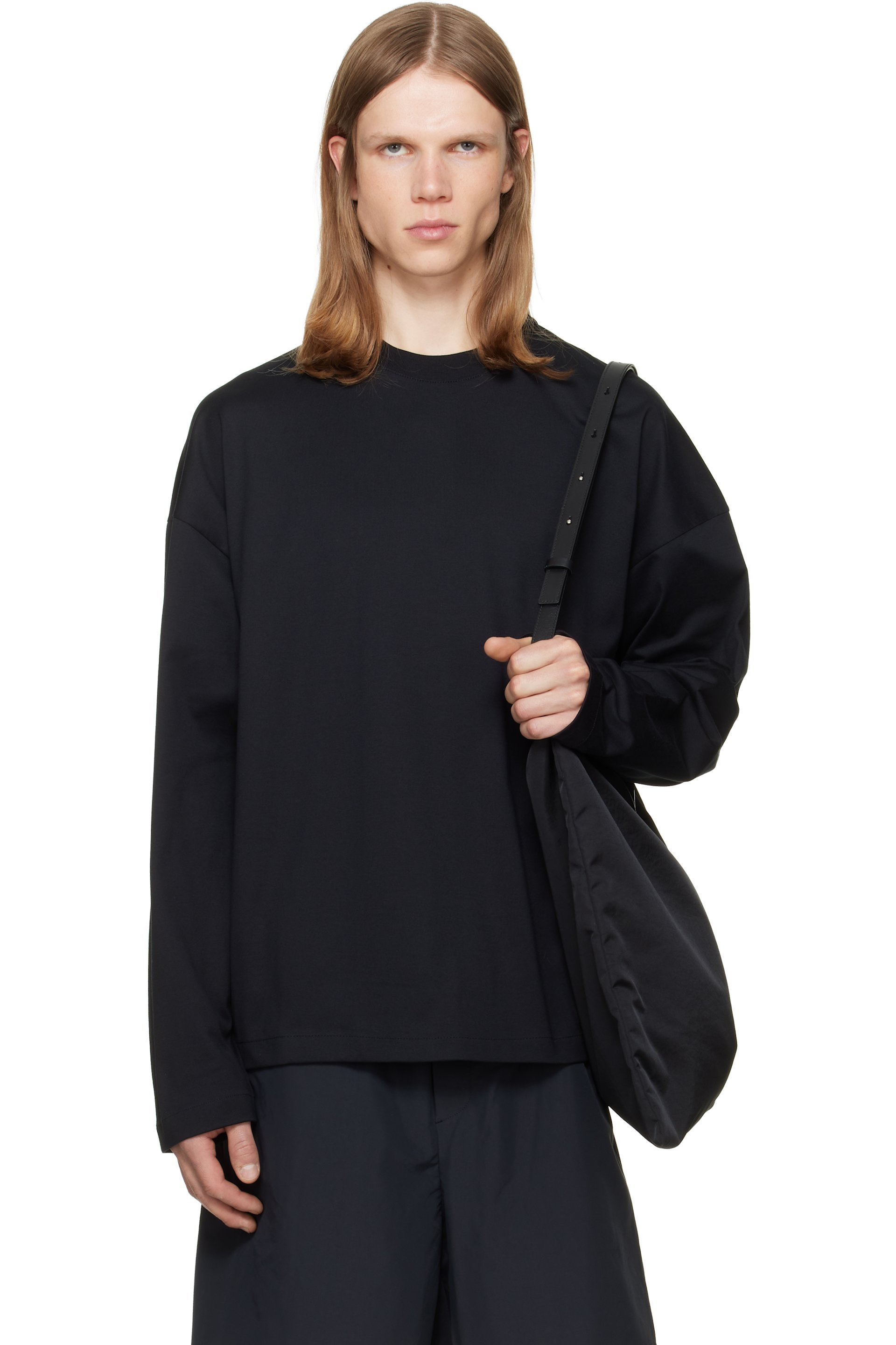 Jil Sander - Black Cotton Crew-Neck T-shirt