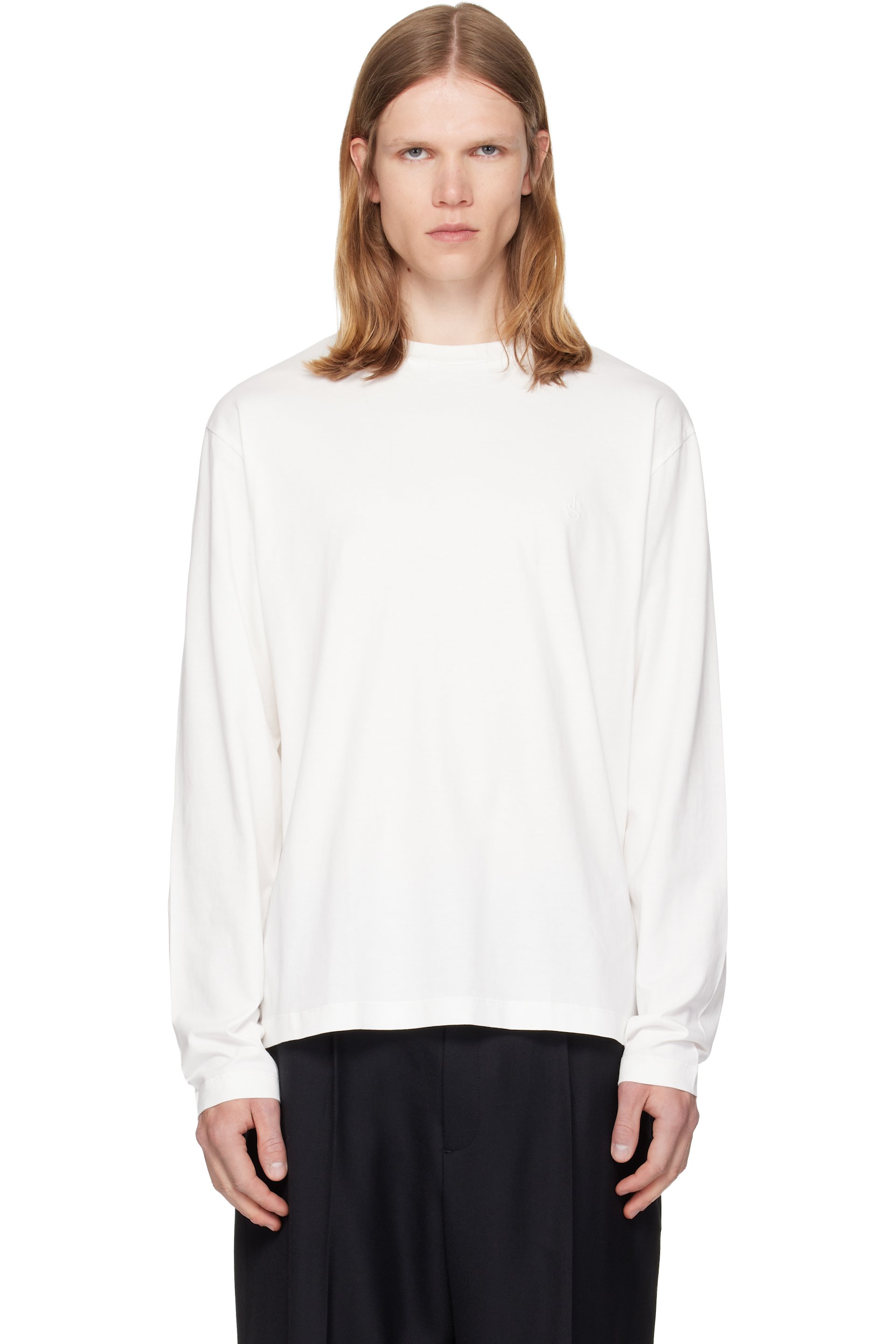 Jil Sander - Ensemble de trois t-shirts à manches longues multicolore