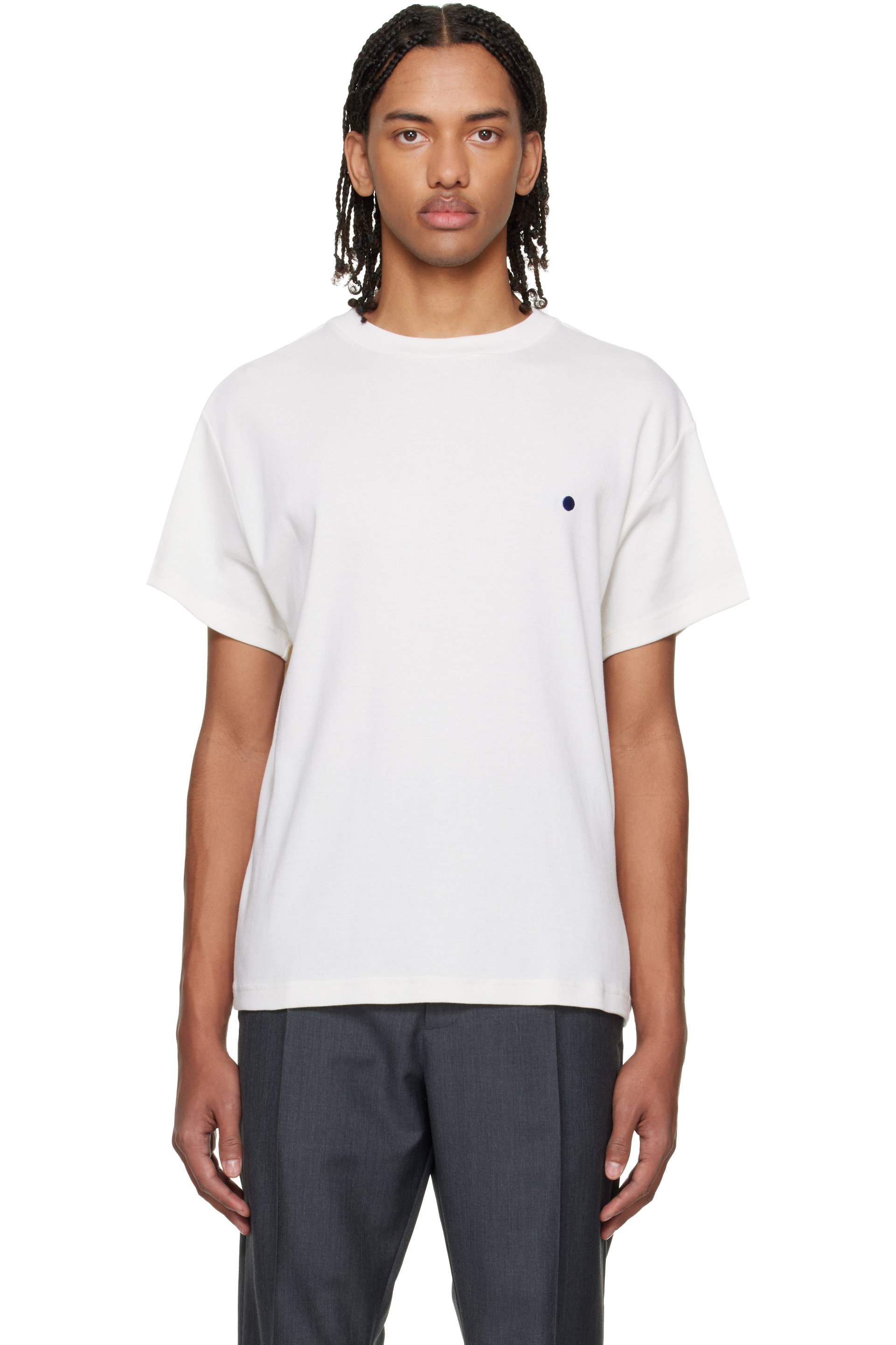 Jil Sander - White Cotton Cashmere S/S T-shirt