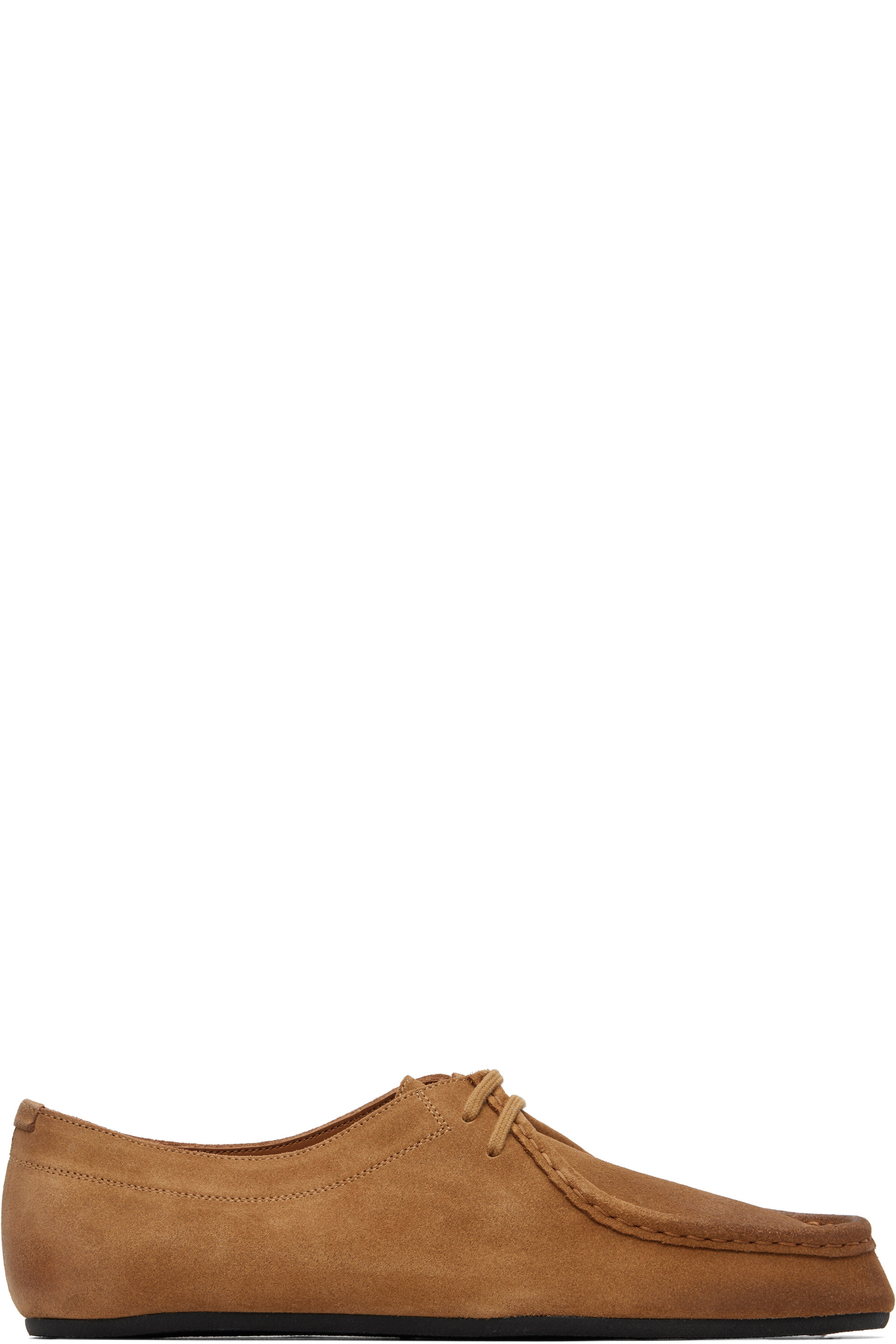 Jil Sander - Tan Hood Lace-Up Derbys