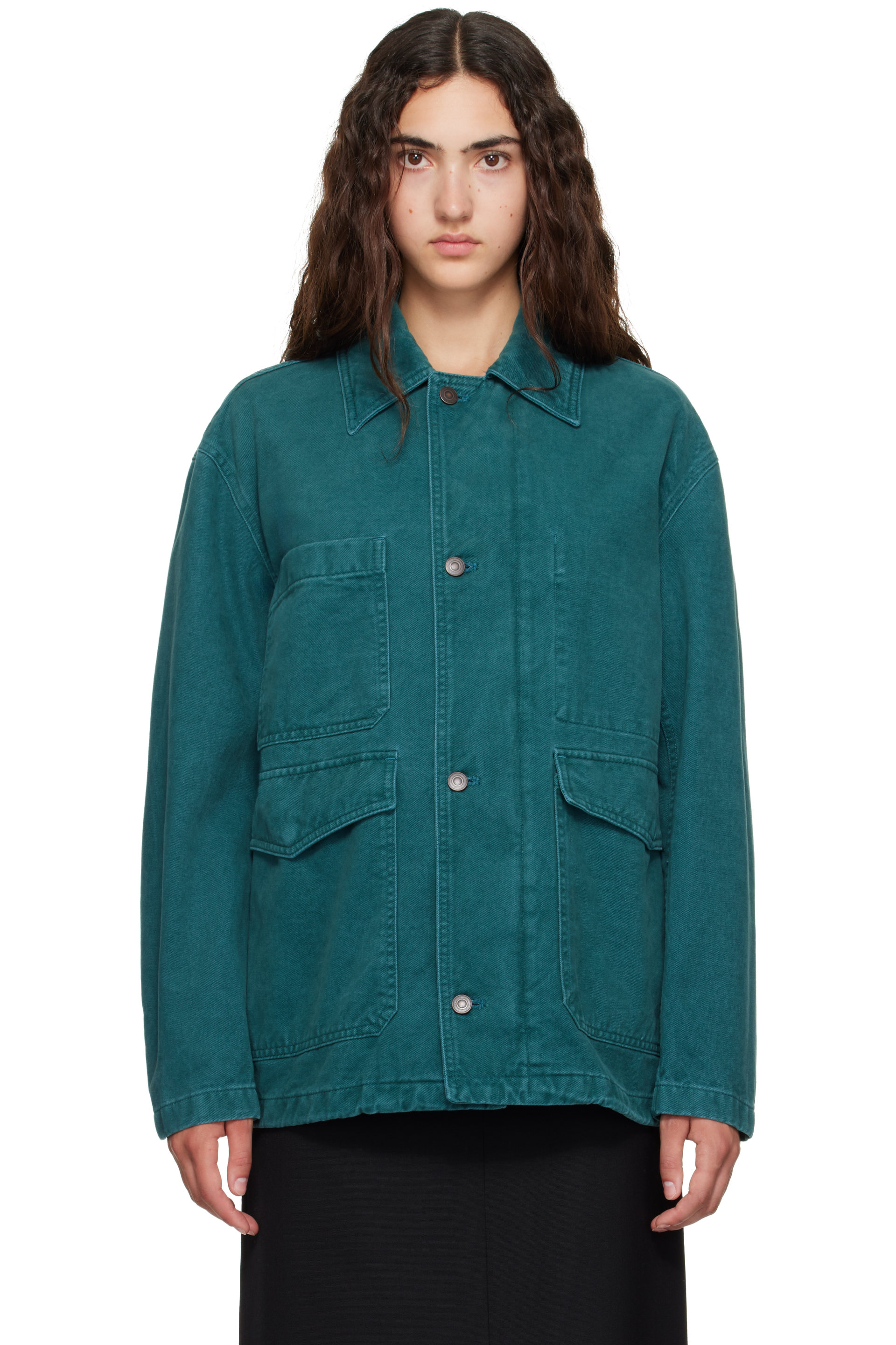 TONYWACK - Green Brushed Cotton Barn Jacket