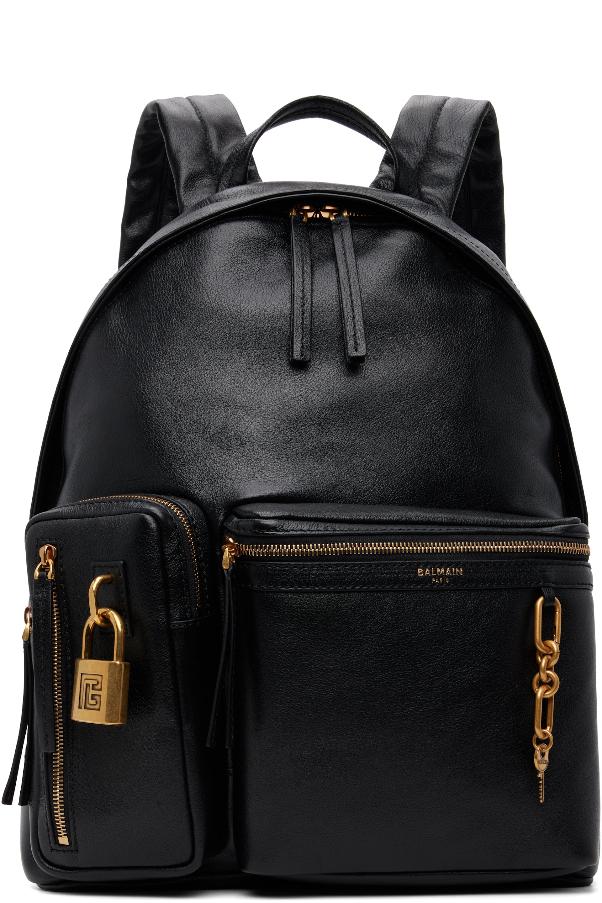 BALMAIN - Black Pulse Backpack