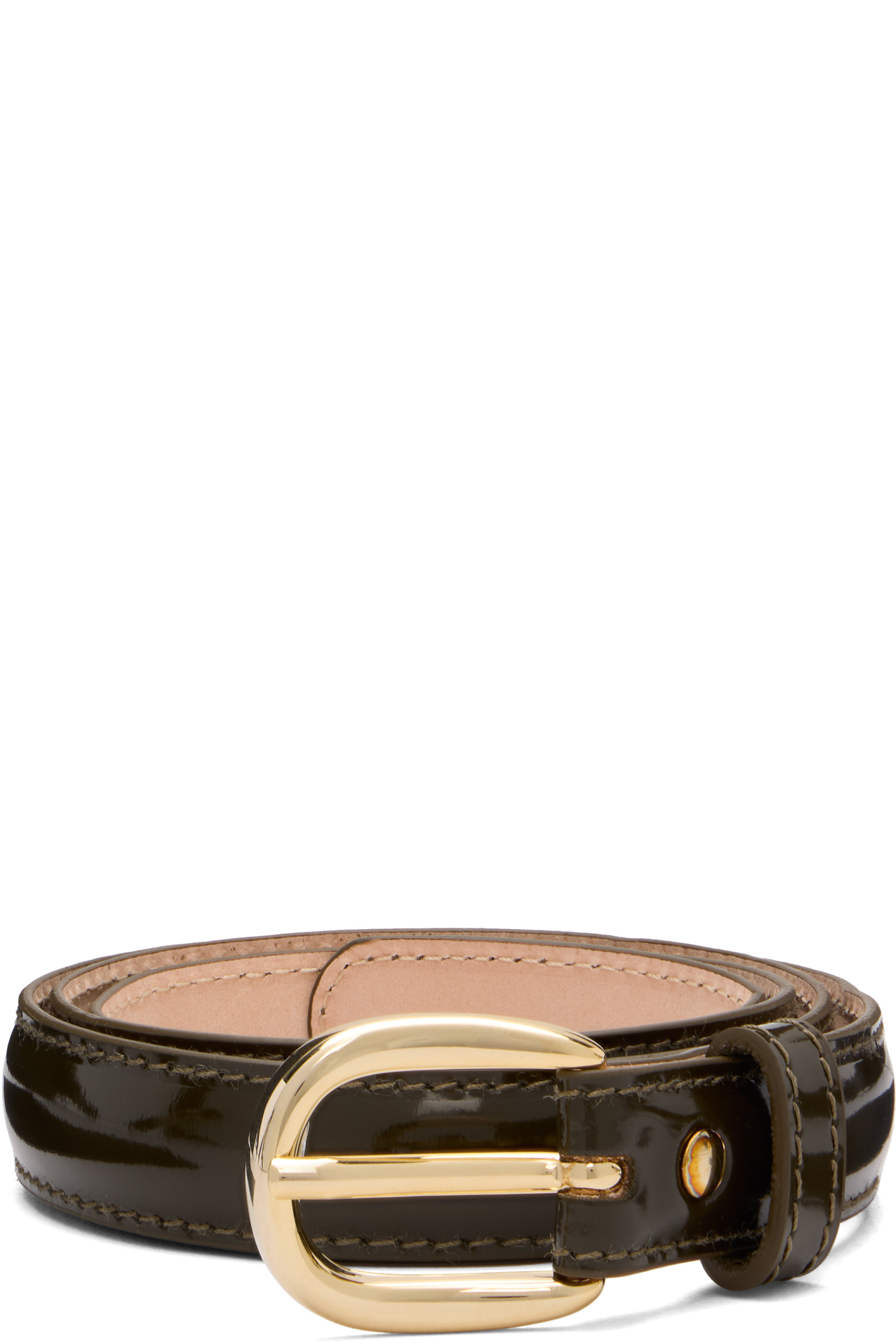 A.P.C. - Khaki Rosette Leather Belt