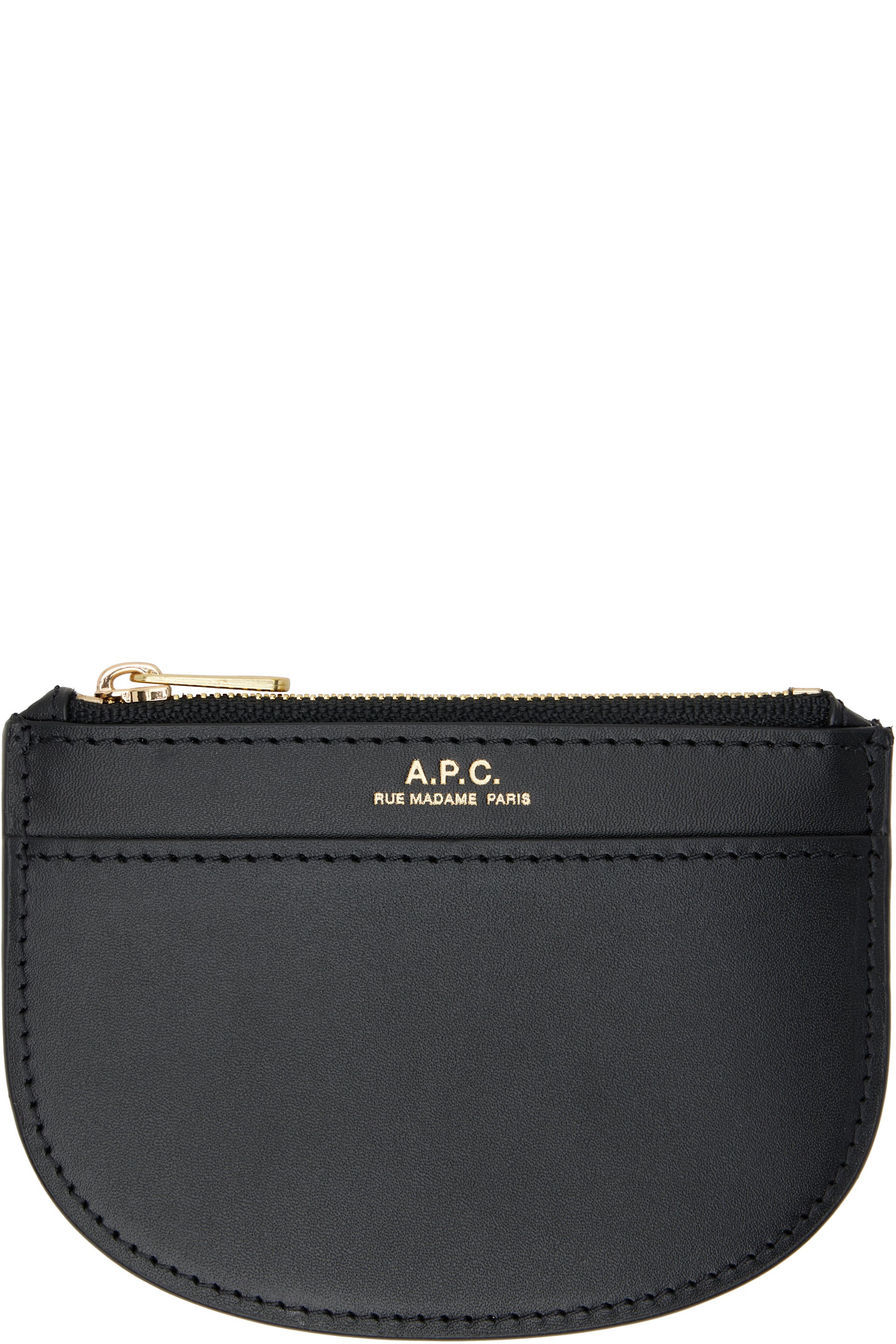 A.P.C. - Black Demi-Lune New Coin Card Holder
