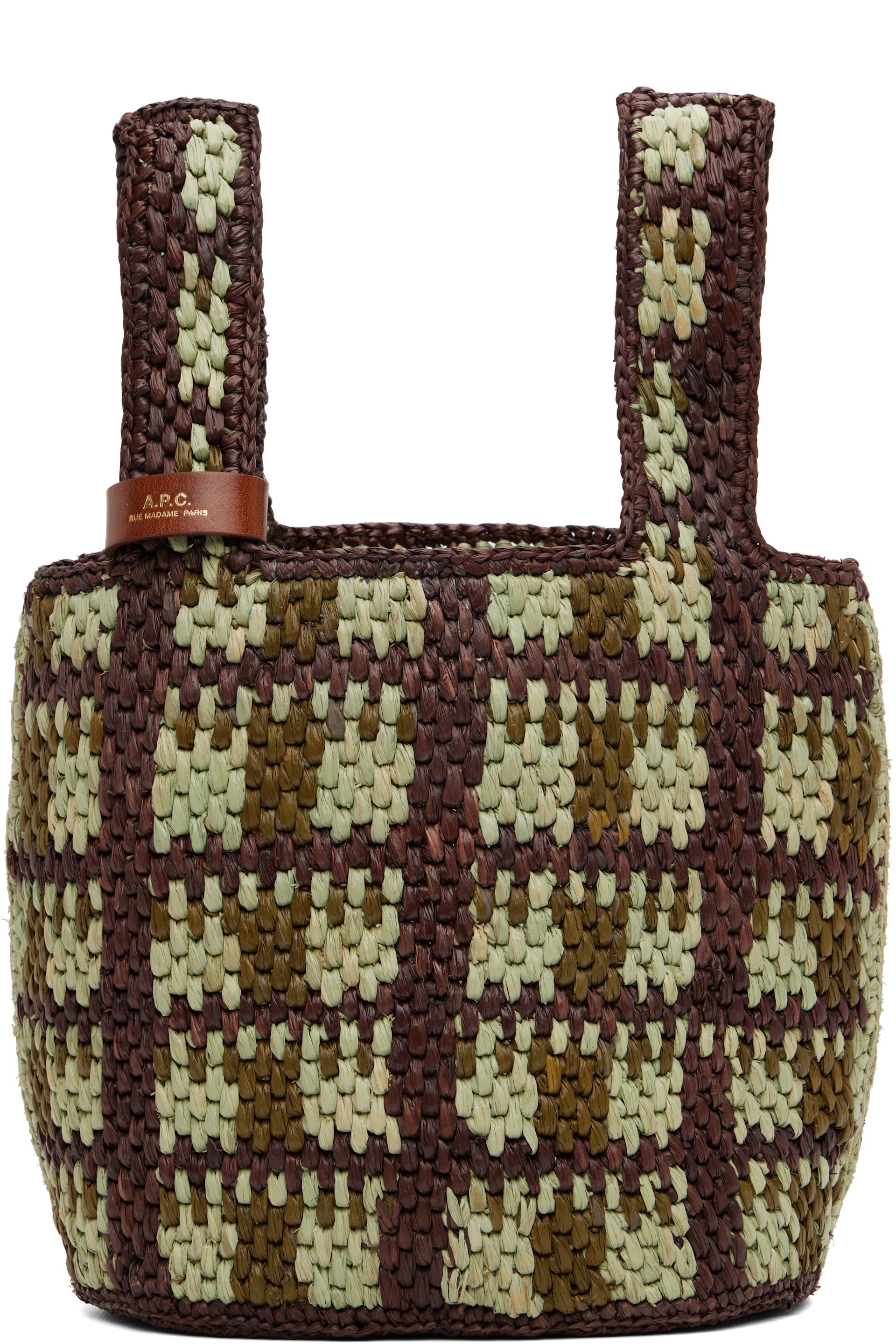 A.P.C. - Brown & Green Pecan Bag