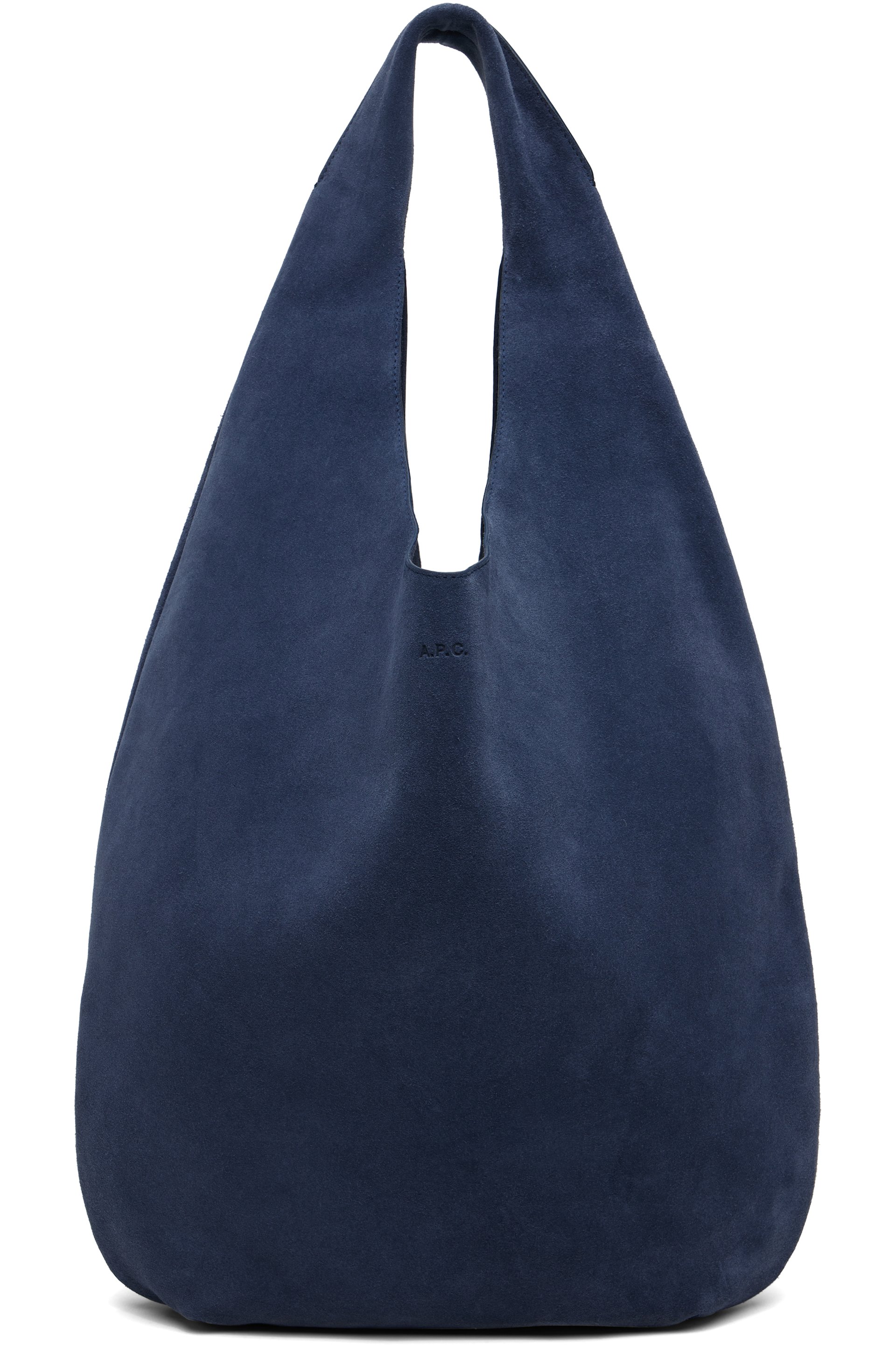 A.P.C. - Navy Suede 'Le Neige' Tote