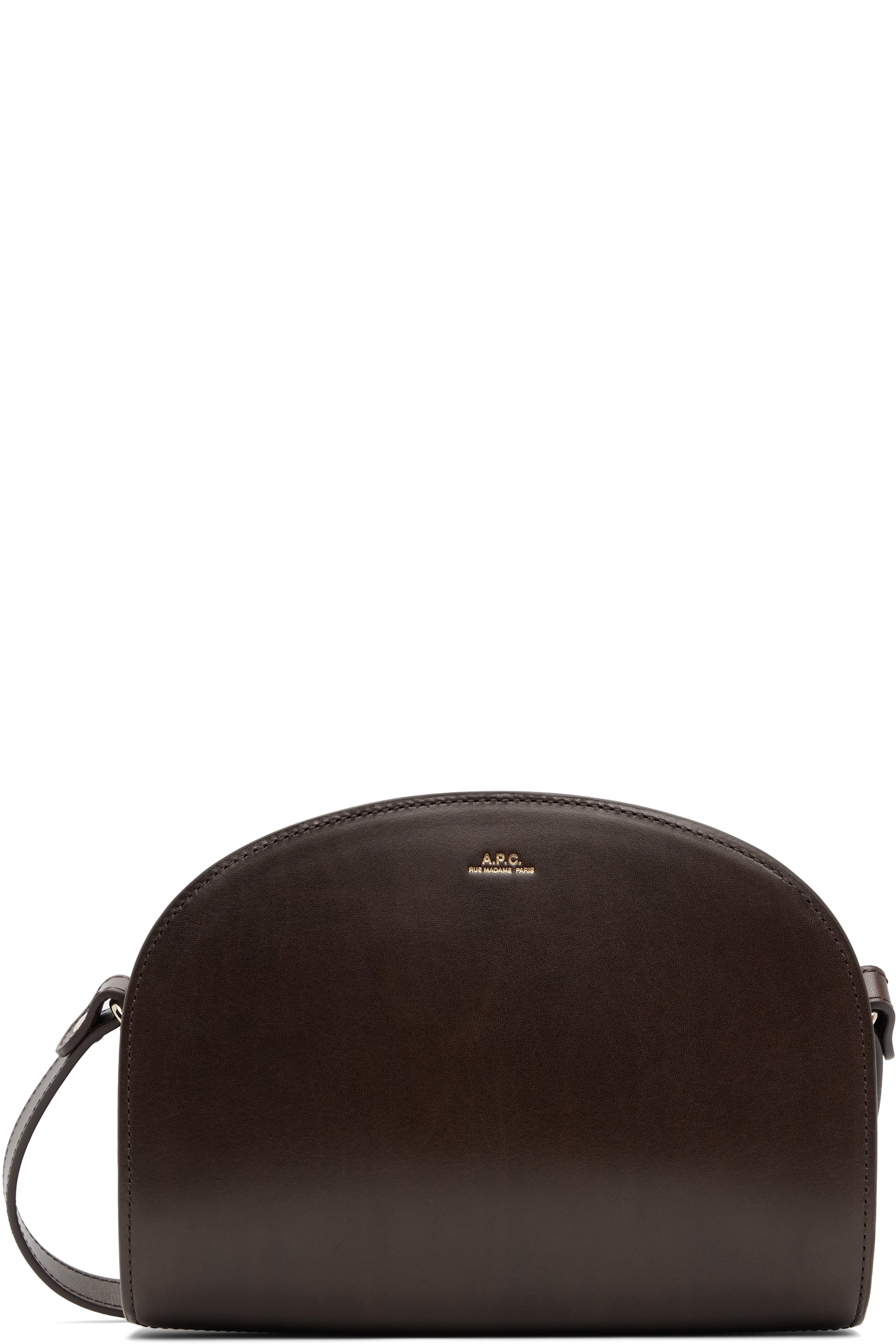 A.P.C. - Brown Demi-Lune Bag