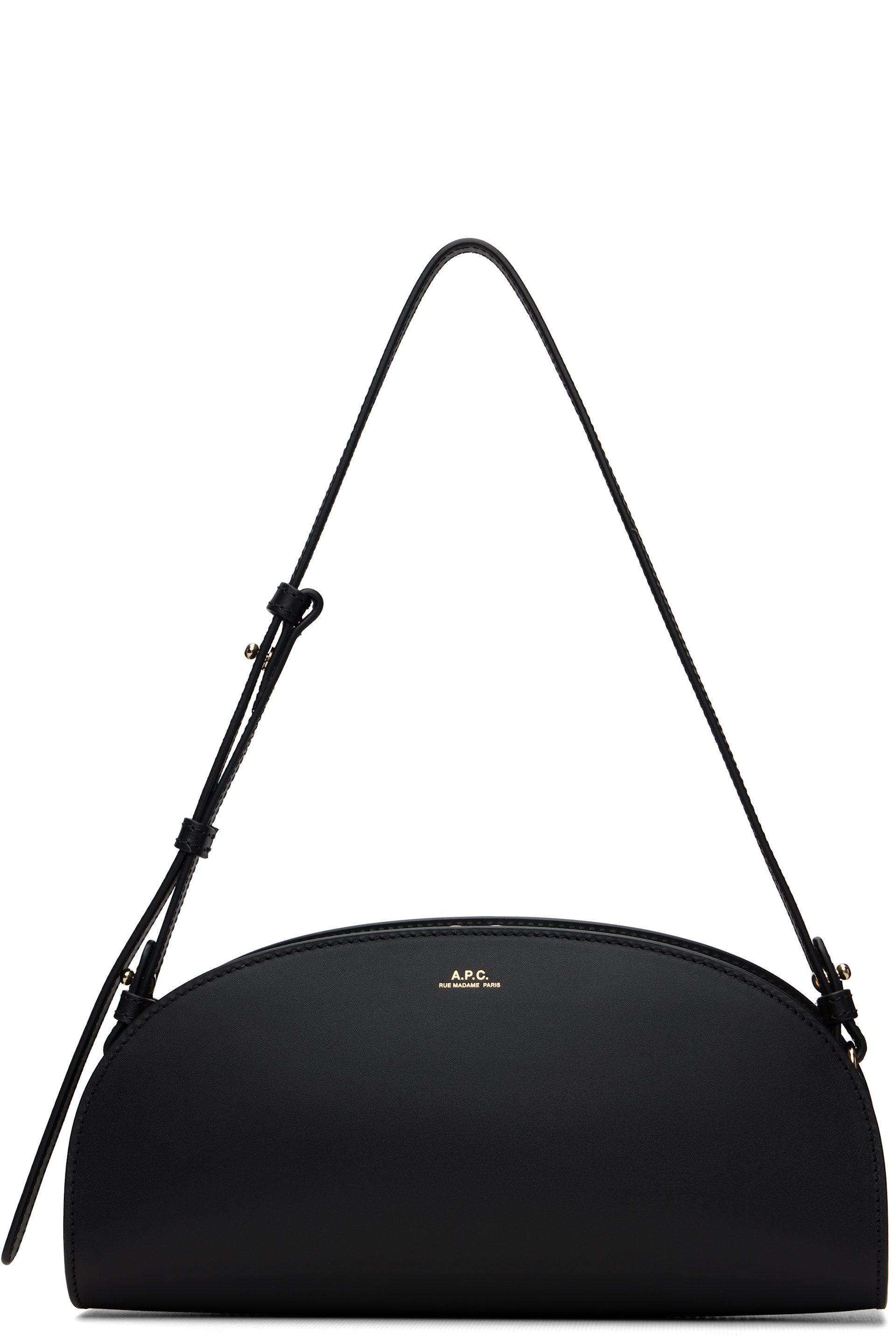 A.P.C. - Sac porté épaule Demi-lune noir