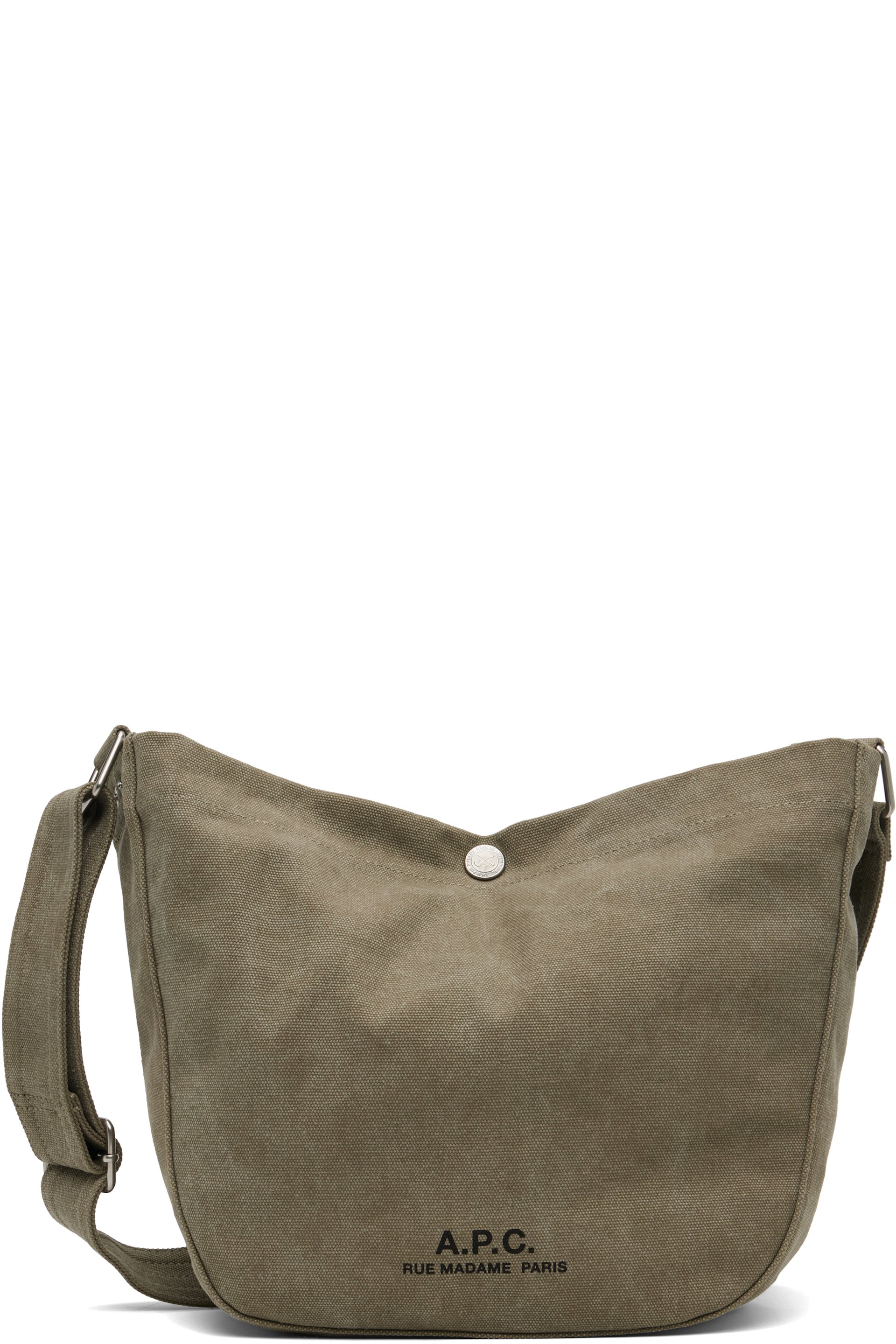 A.P.C. - Khaki Besace Journal Small Bag