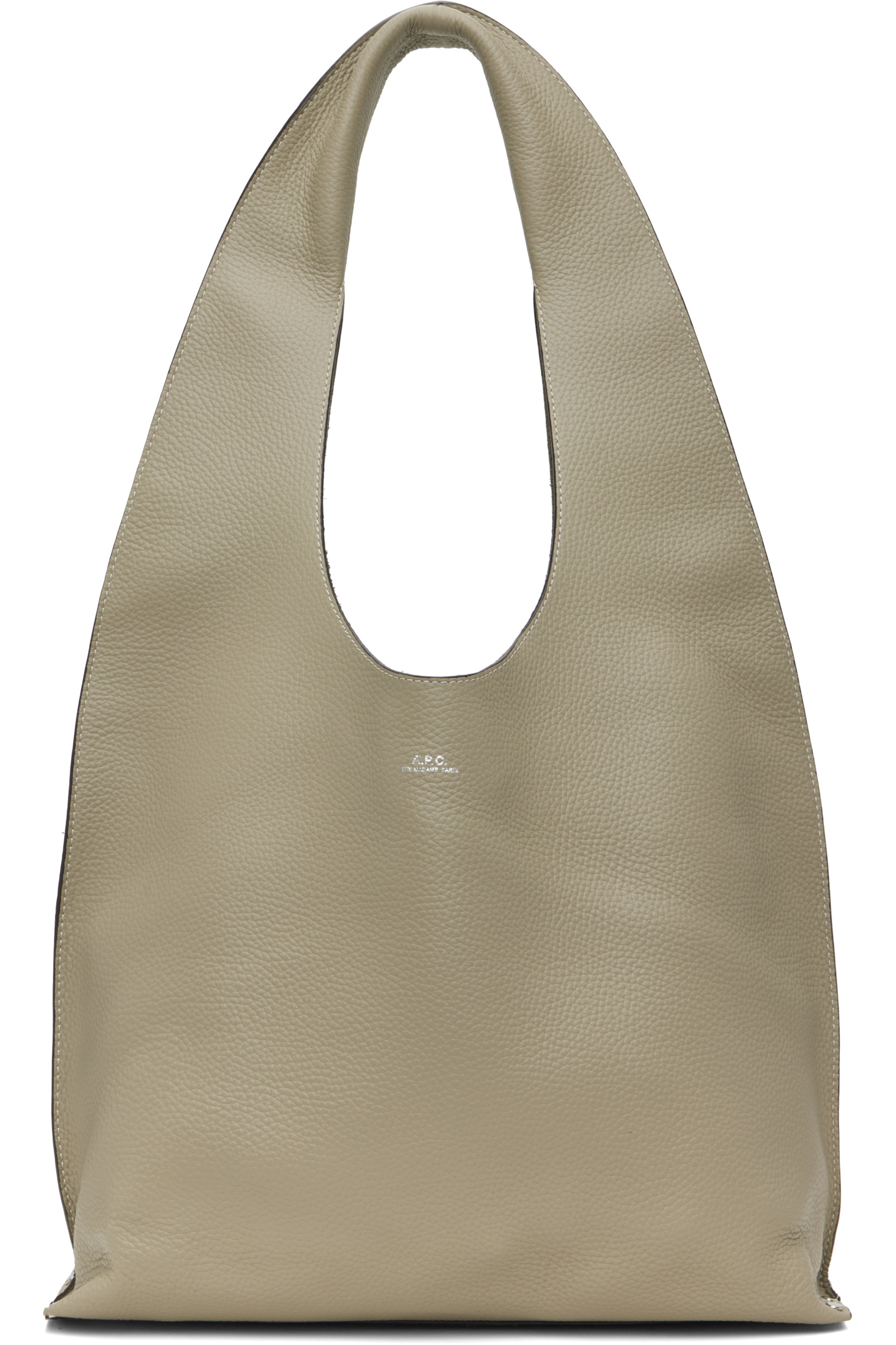 A.P.C. - Taupe Neige Clou Bag
