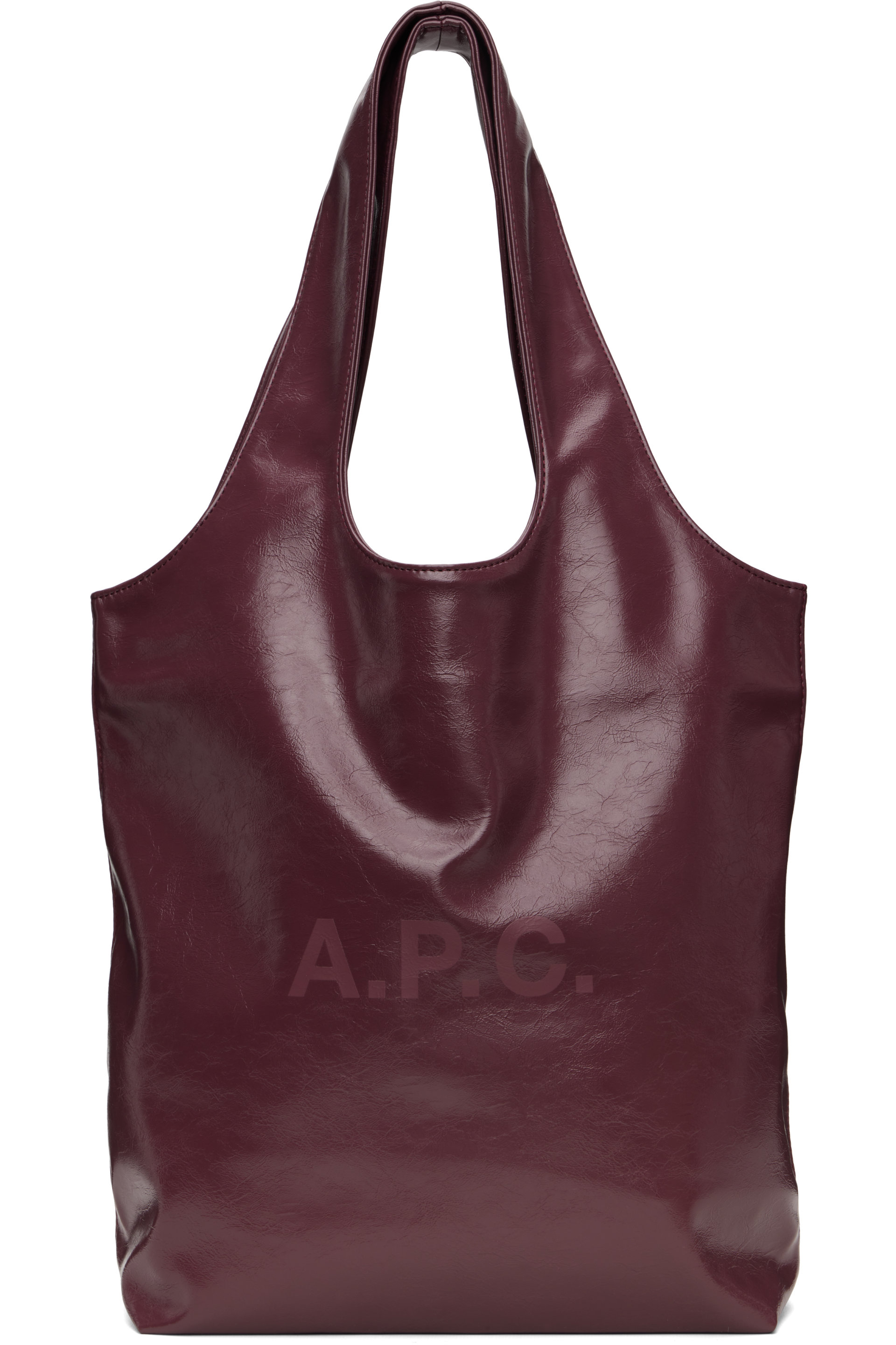 A.P.C. - 酒红色小号 Ninon 托特包