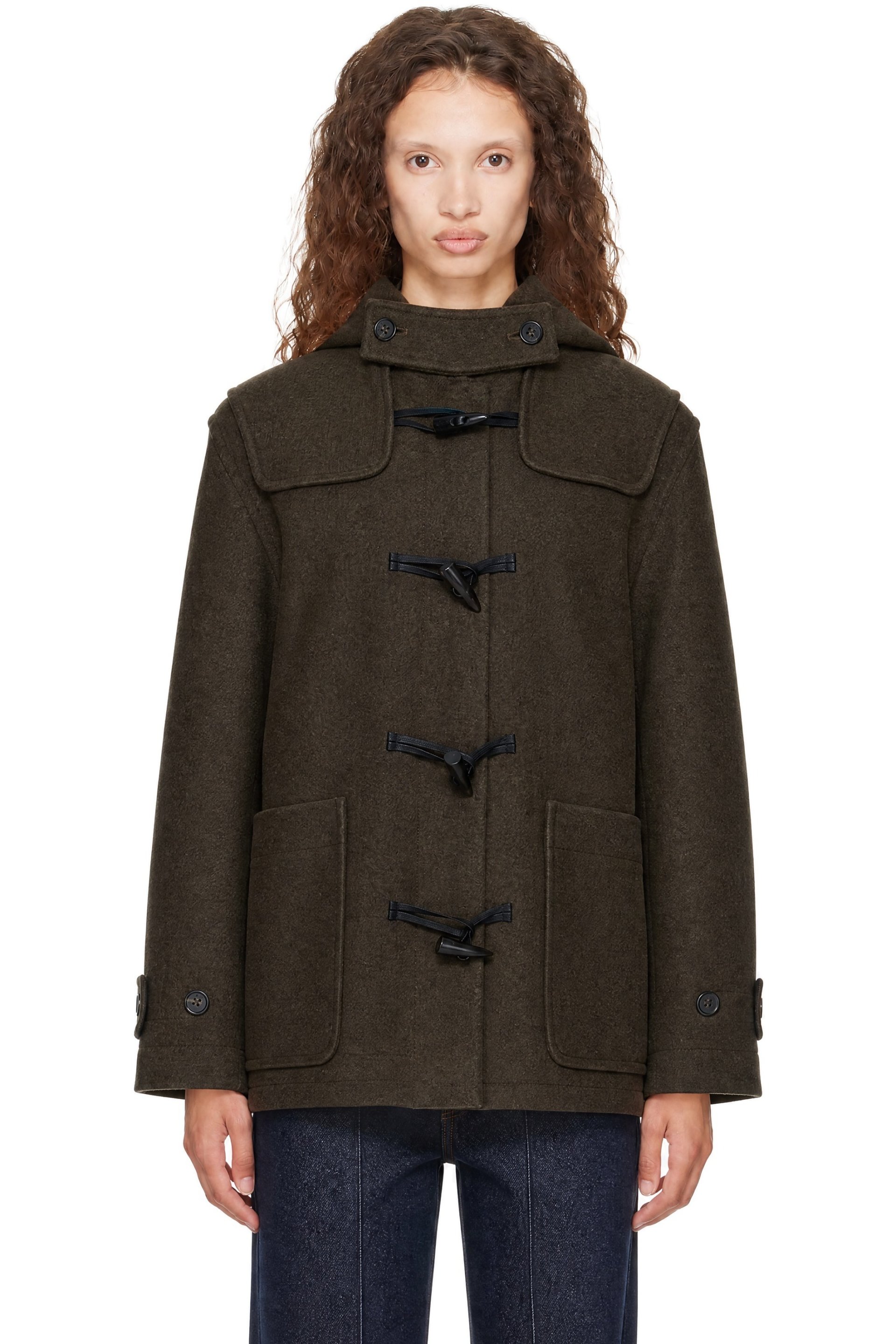 A.P.C. - Manteau de style canadienne Lisa kaki